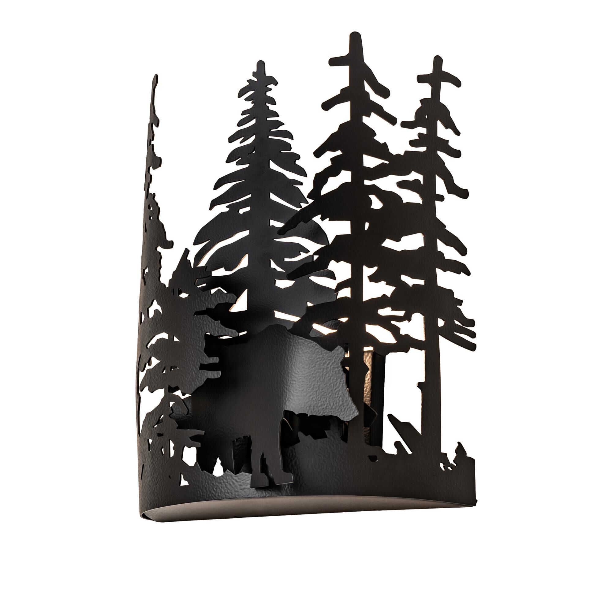 Meyda Lighting Bear Through The Trees 13 Inch Wall Sconce
