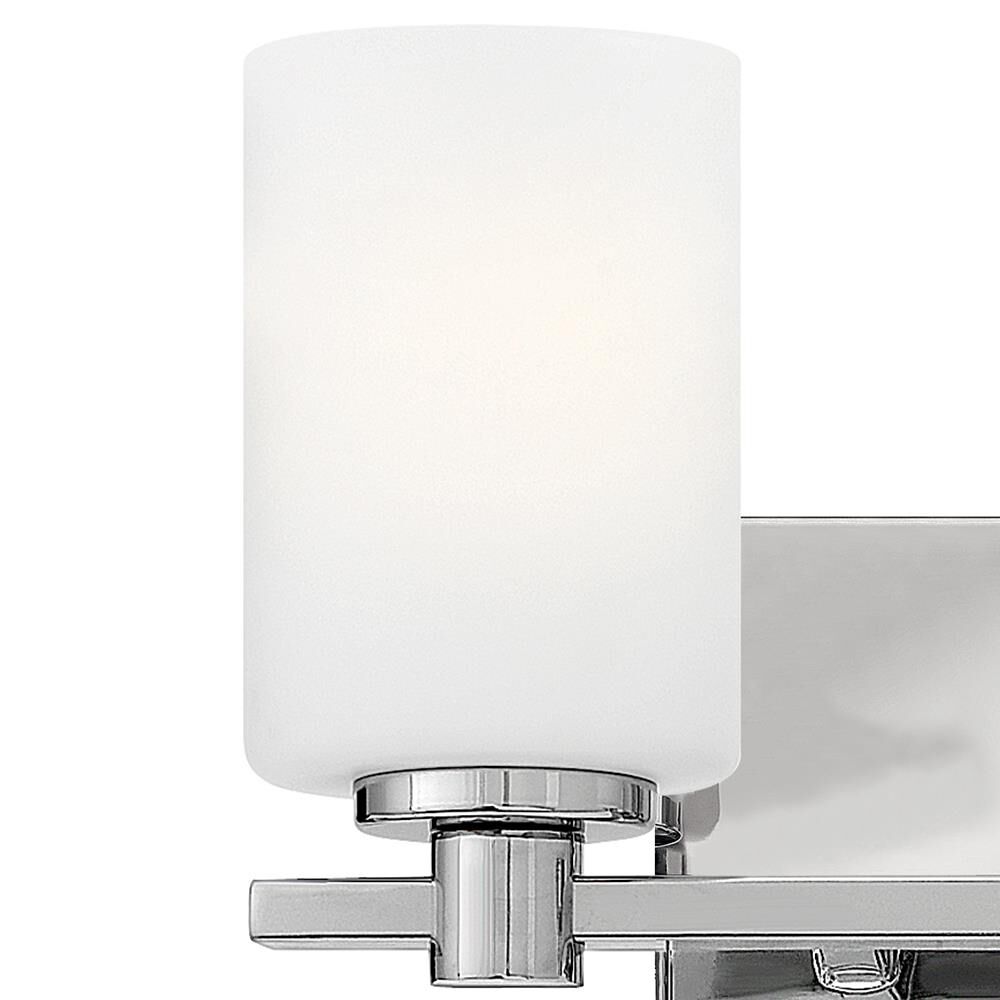 Shown in Chrome finish and Etched Opal glass