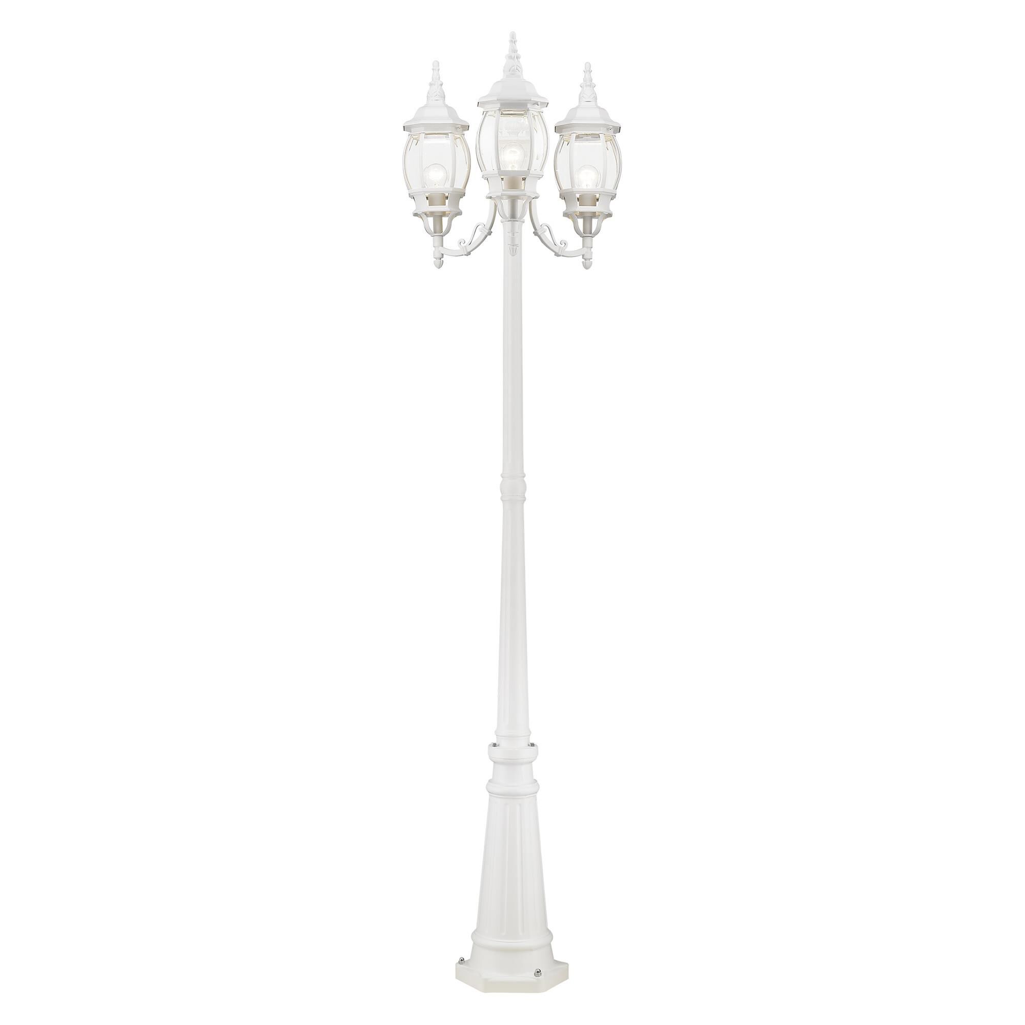 Frontenac 84 Inch Tall 3 Light Outdoor Post Lamp by Livex Lighting