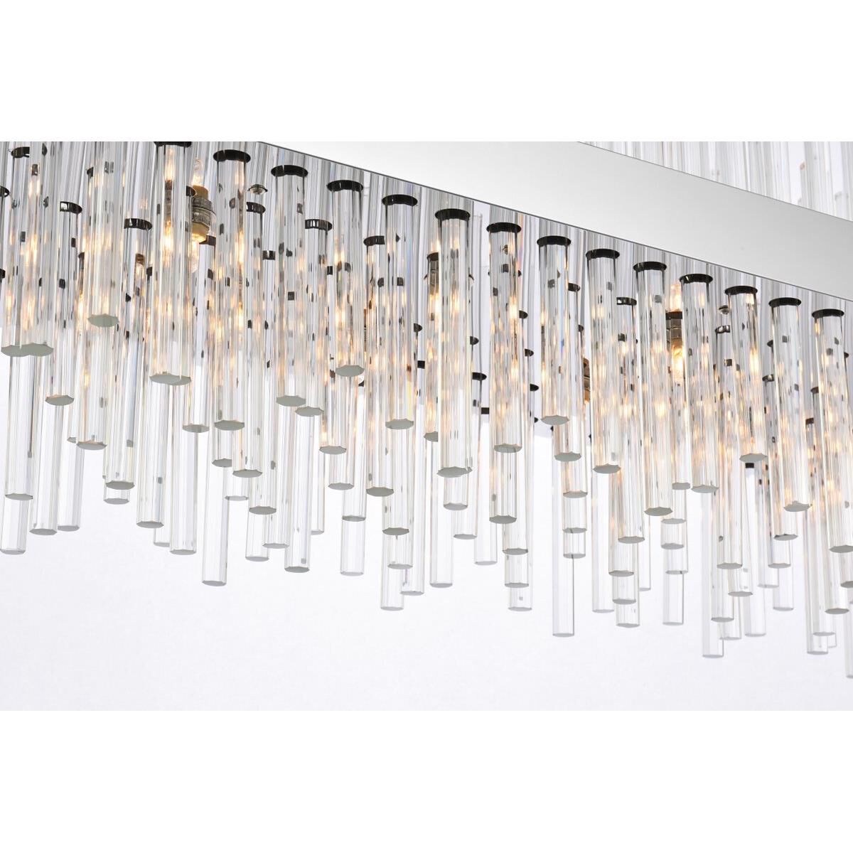 Dallas 42 Inch 24 Light Linear Suspension Light by Elegant Lighting