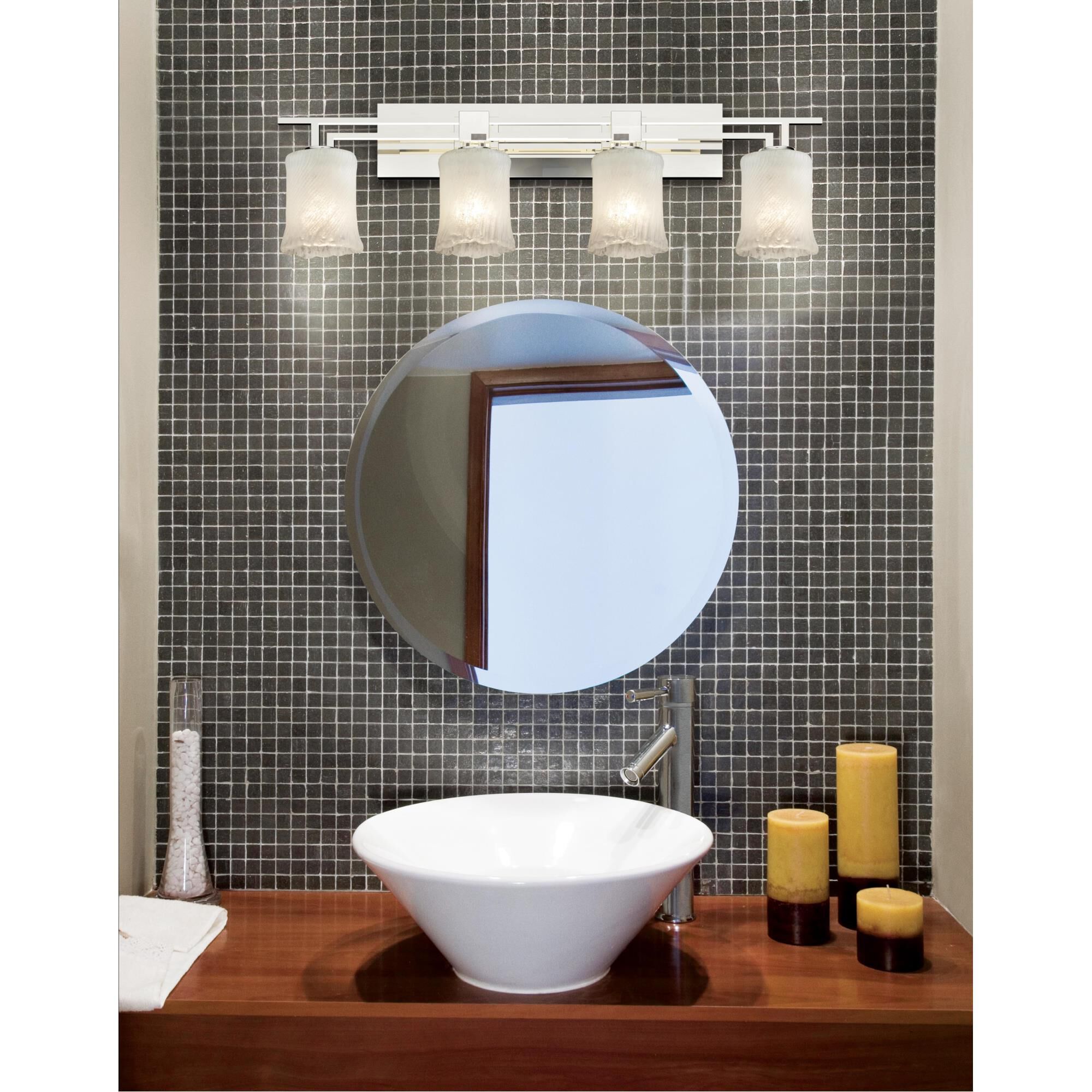 Veneto Luce 16 Inch 4 Light Bath Vanity Light by Justice Design Group