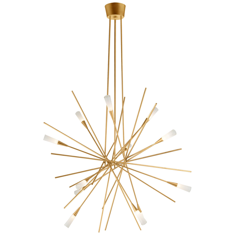 Chapman & Myers Stellar 38 Inch 12 Light LED Chandelier by Visual Comfort Signature Collection