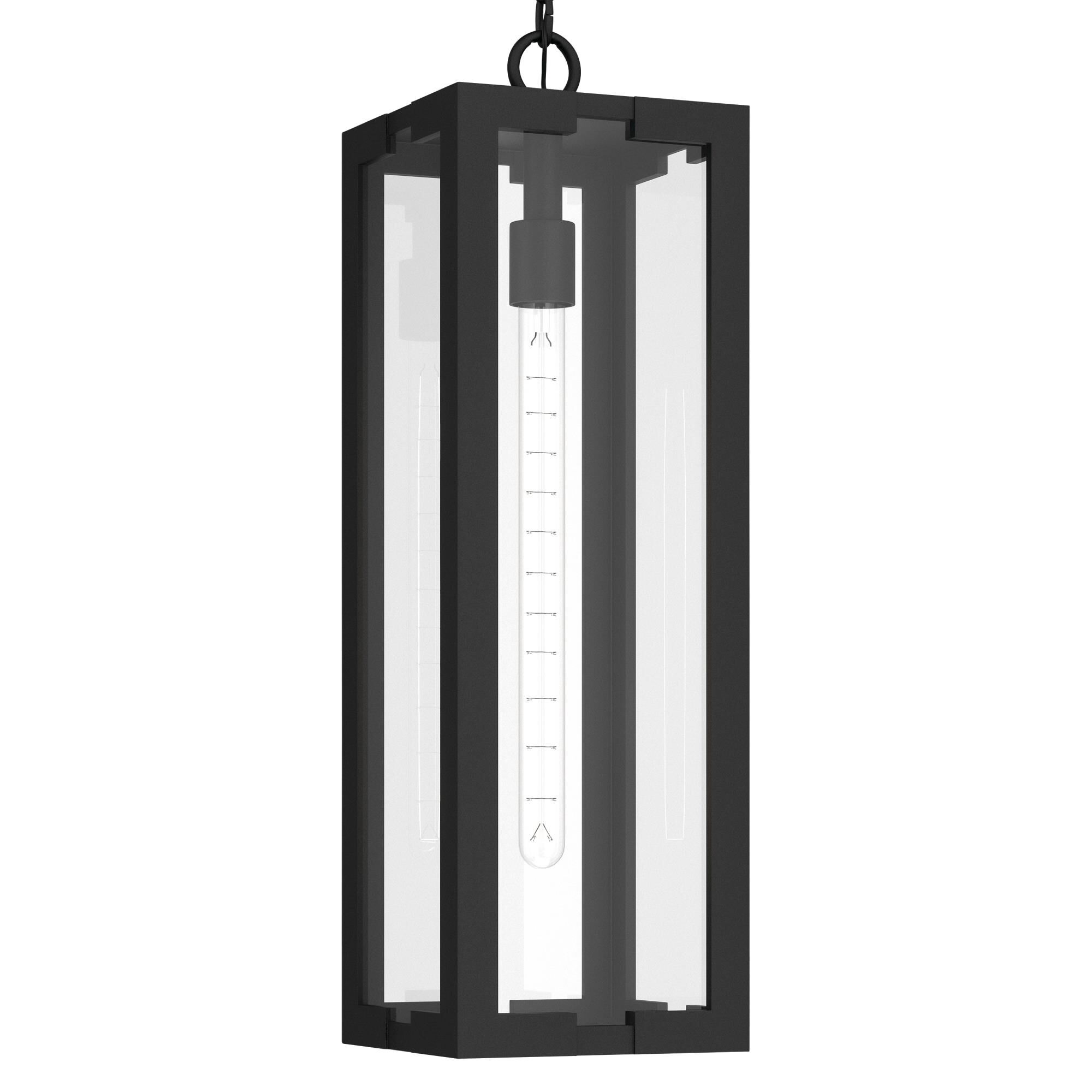 Shown in Textured Black finish and Clear glass