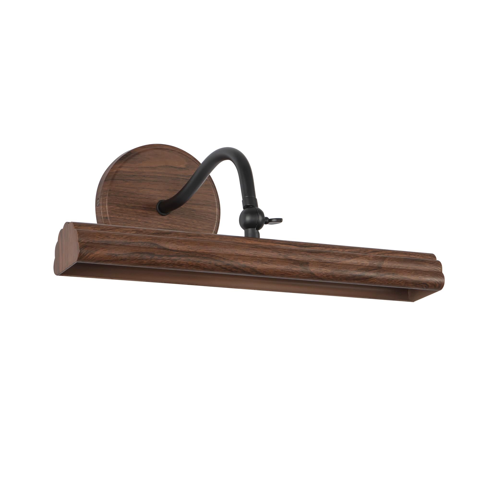 Shown in Walnut finish and Frosted Acrylic Diffuser glass and Aluminum shade