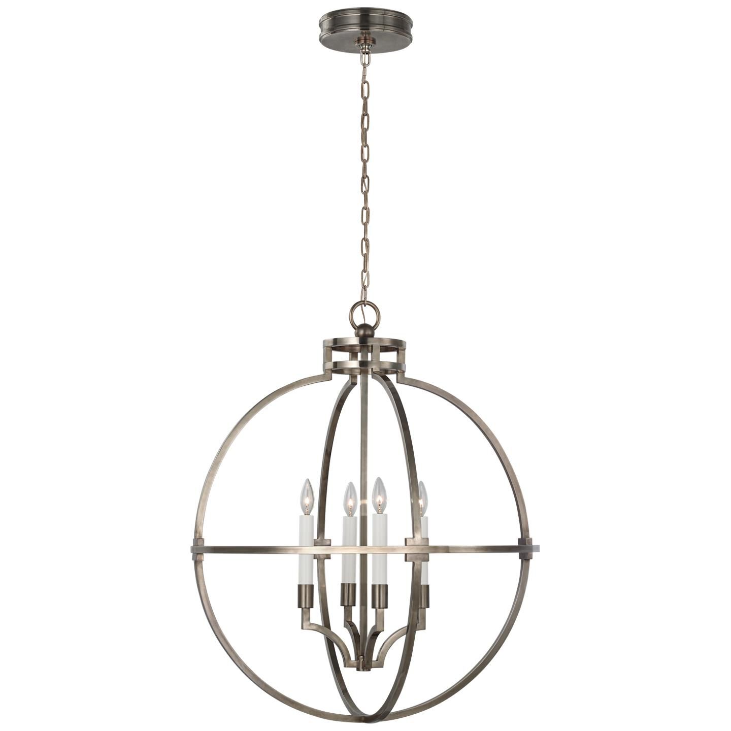 Shown in Antique Nickel finish and No Option shade