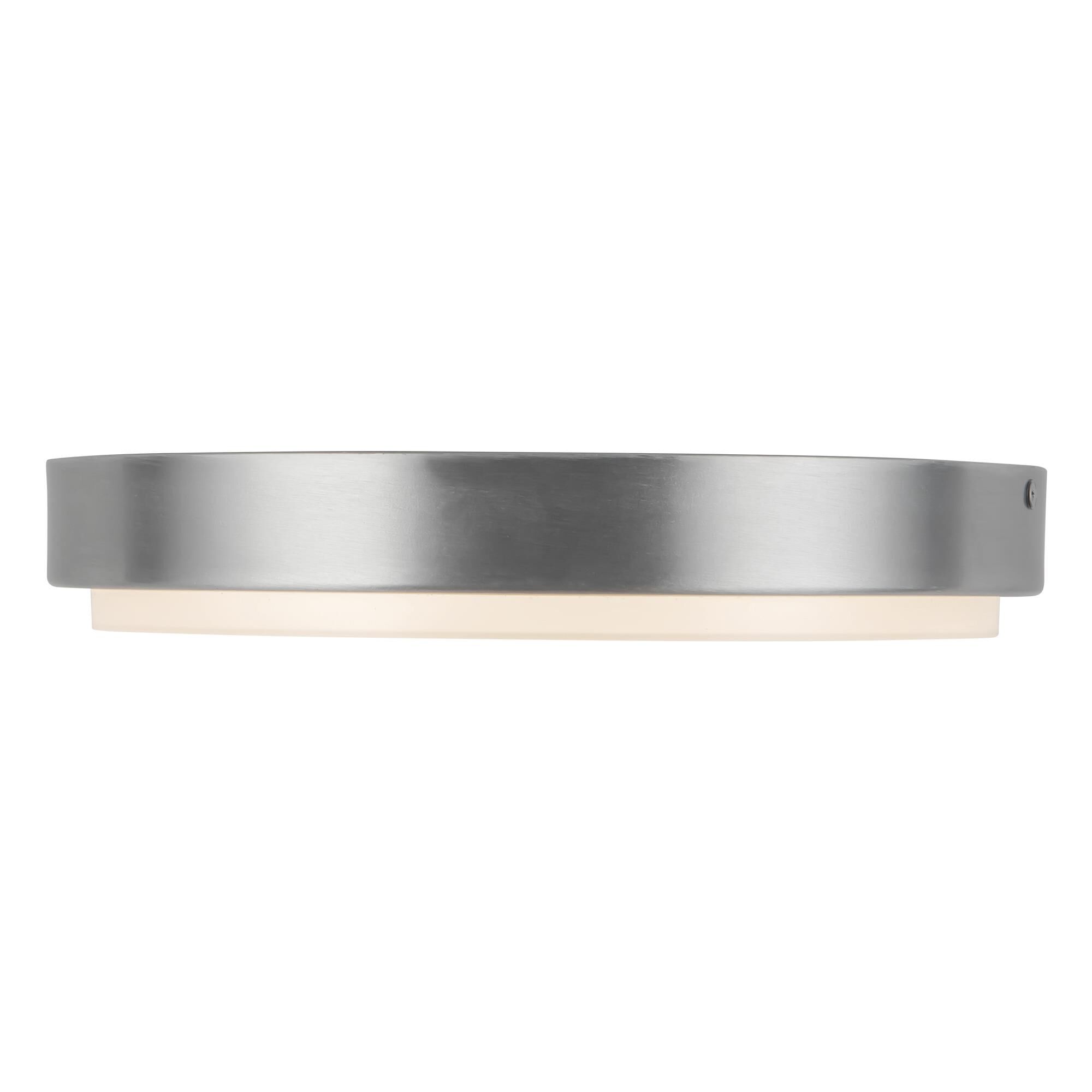 Shown in Brushed Nickel finish and Frosted Polycarbonate Diffuser glass