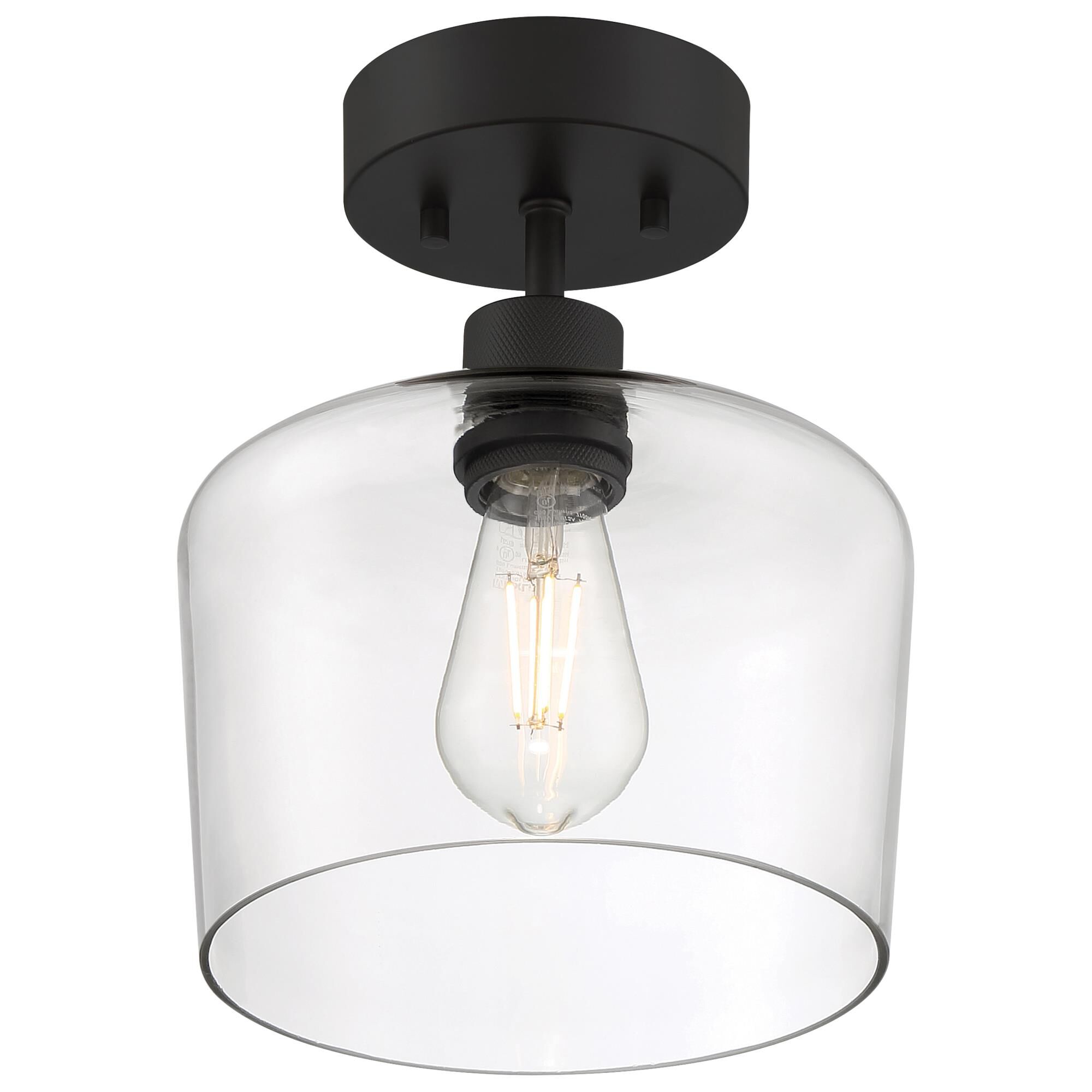 Port Nine 9 Inch 1 Light LED Semi Flush Mount by Access Lighting