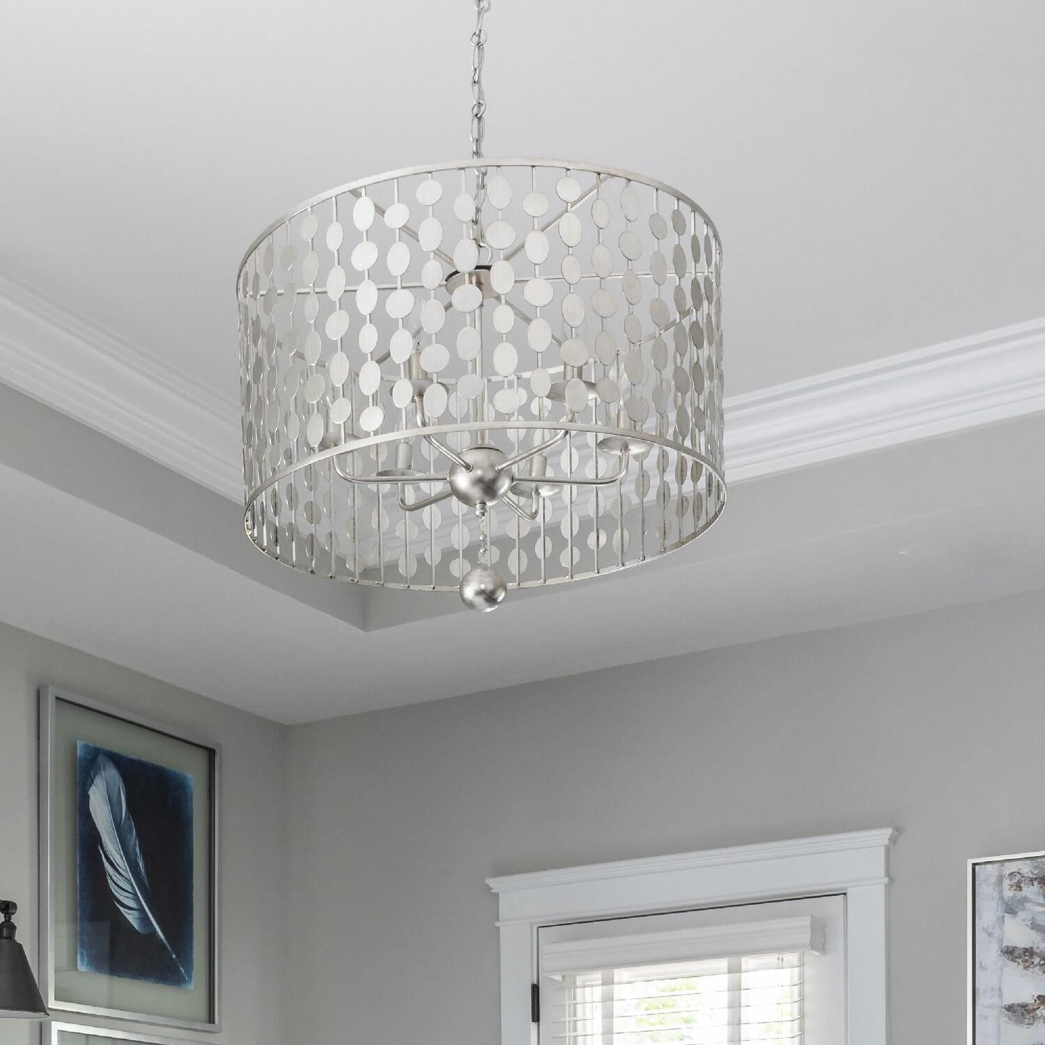 Shown in Antique Silver finish