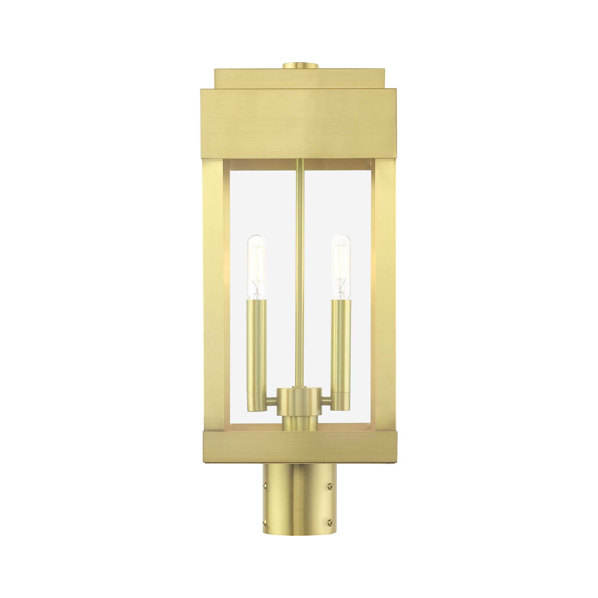 York 19 Inch Tall 2 Light Outdoor Post Lamp by Livex Lighting