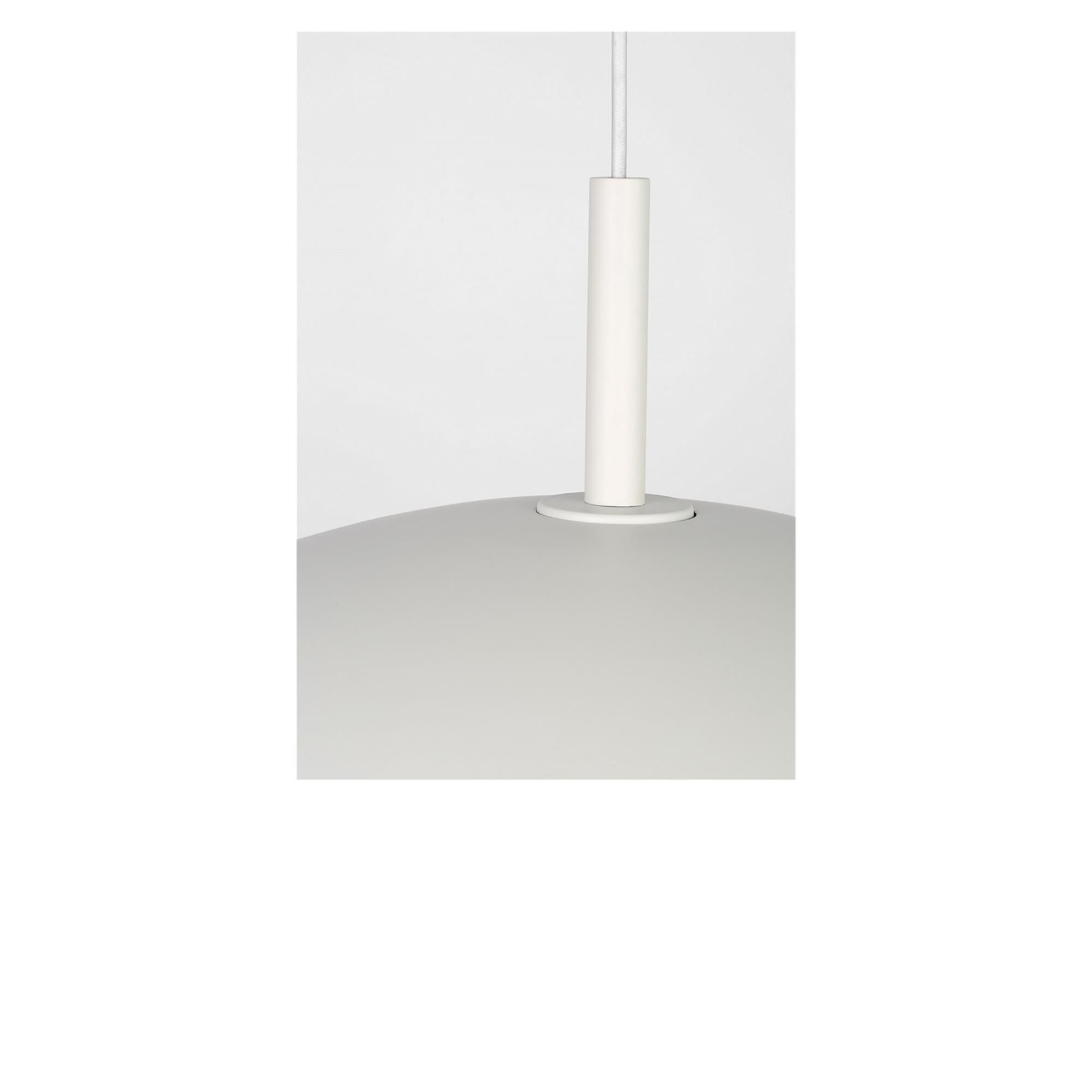 Shown in Matte White finish and Clear White glass