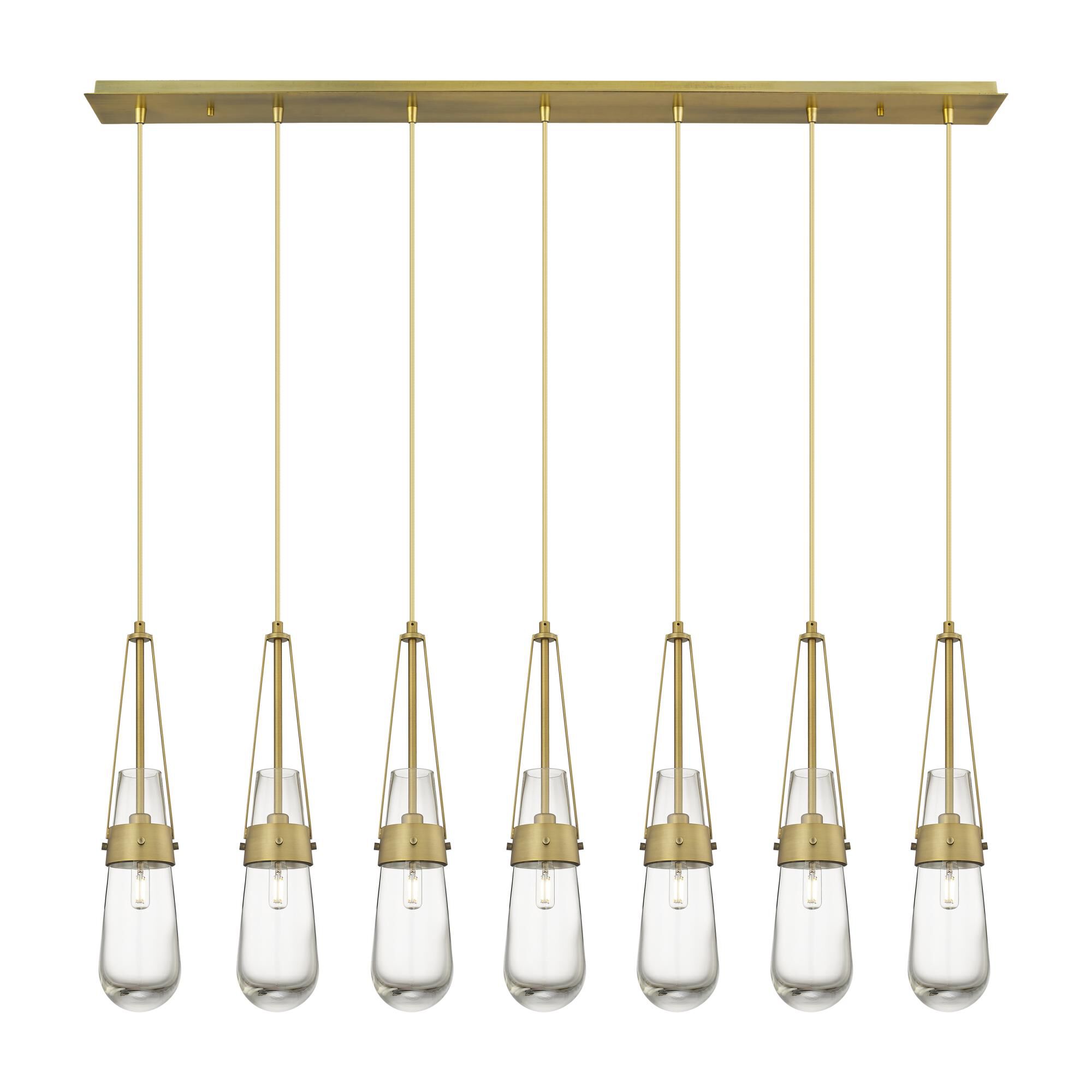 Bruno Marashlian Milan 48 Inch 7 Light Linear Suspension Light by Innovations Lighting