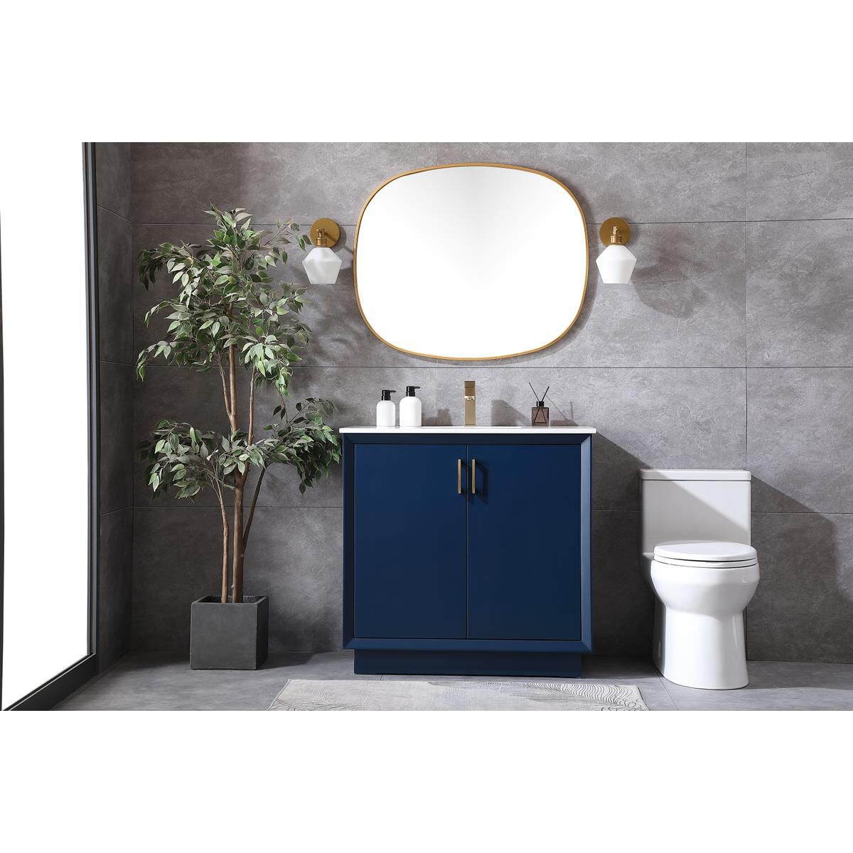 Shown in Blue finish