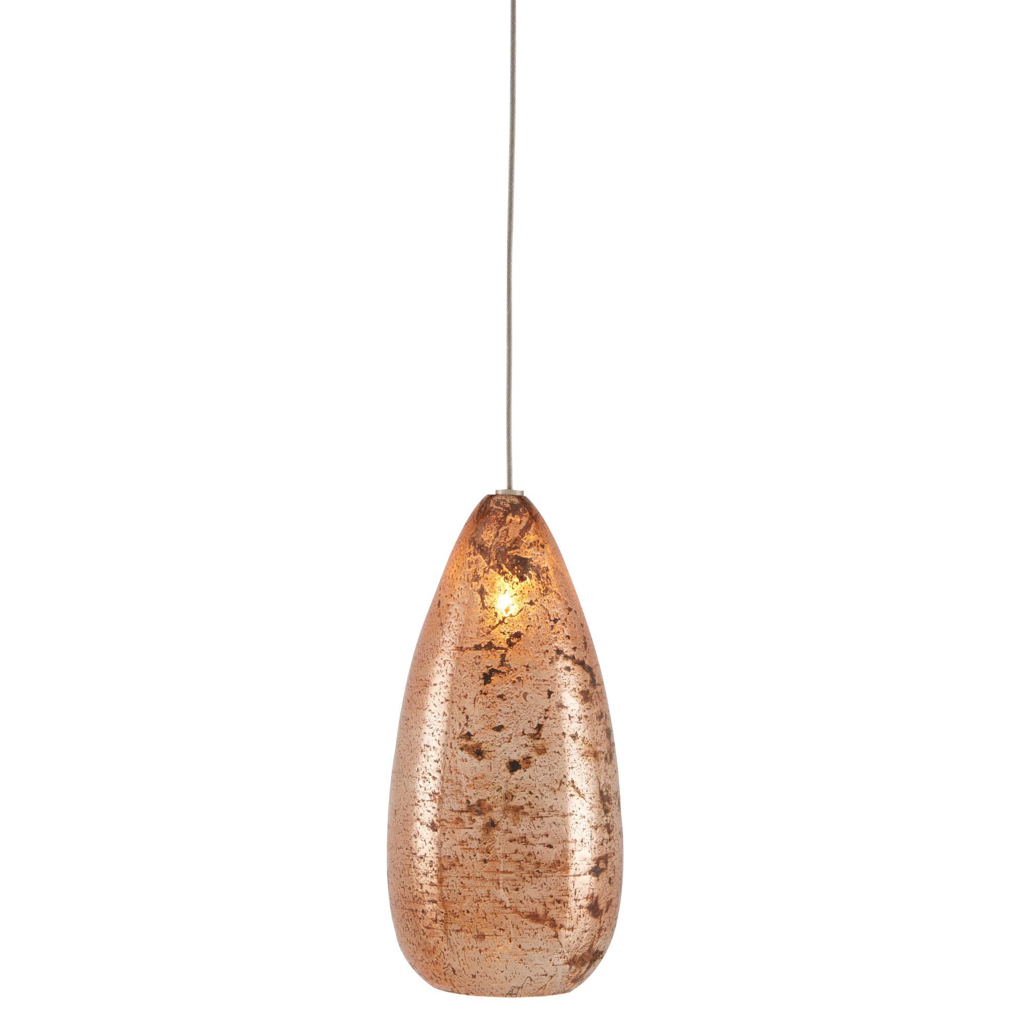 Shown in Copper/Silver/Painted Silver finish and Antique Copper/Glass shade