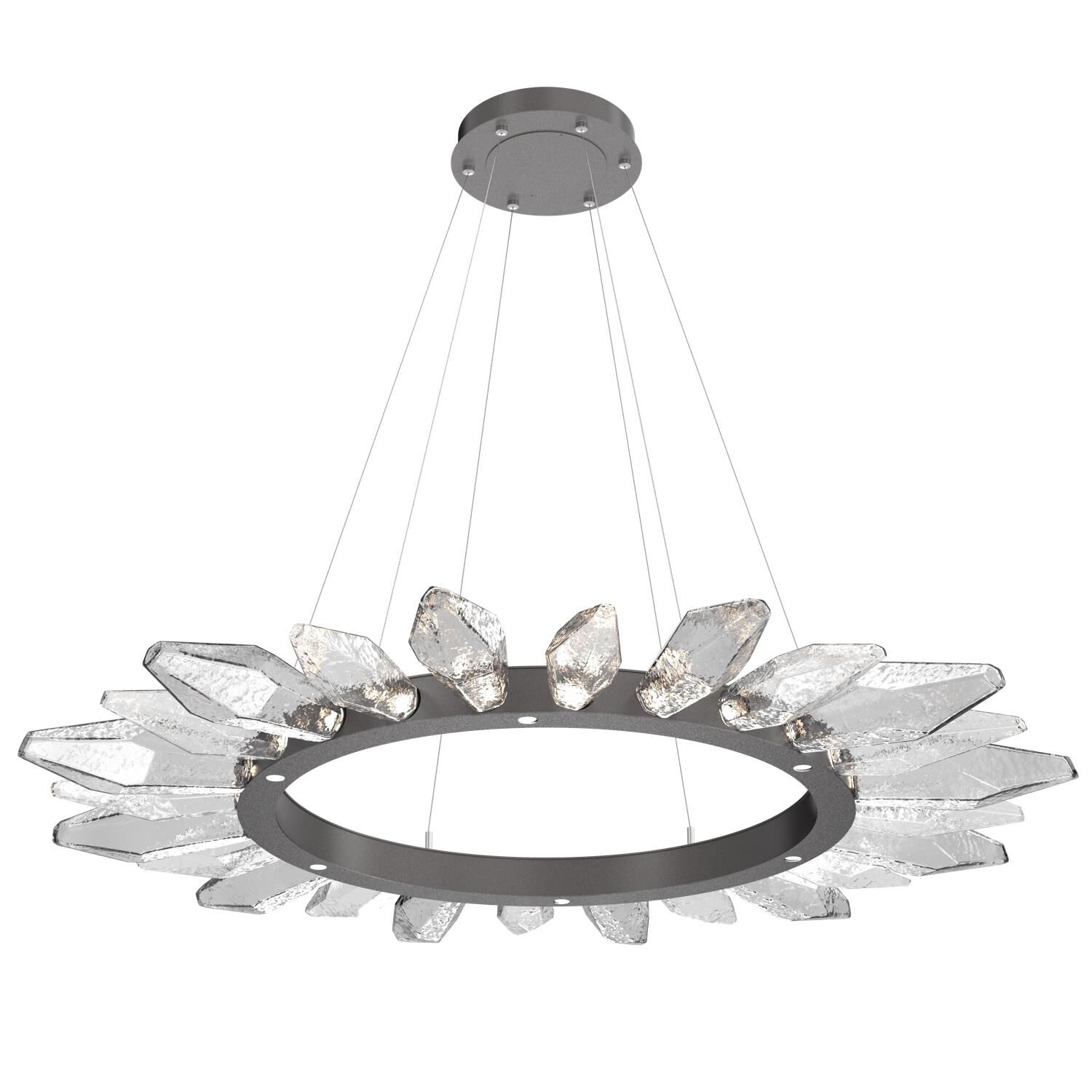 Rock Crystal 56 Inch 30 Light LED Chandelier by Hammerton Studio