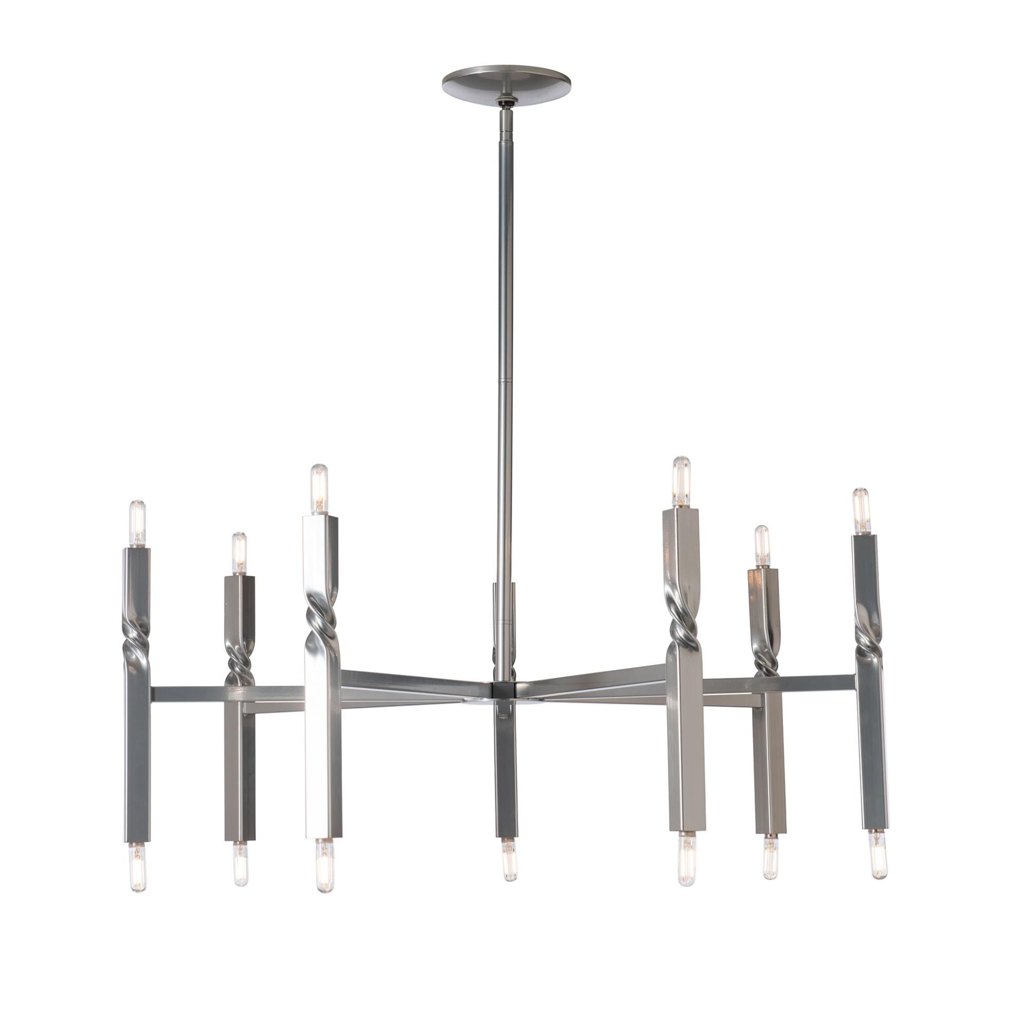 Helix 37 Inch 14 Light Chandelier by Hubbardton Forge