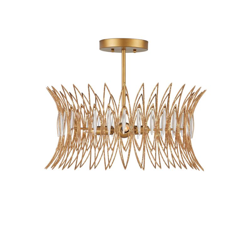 Marquise 20 Inch Semi Flush Mount by Currey and Company