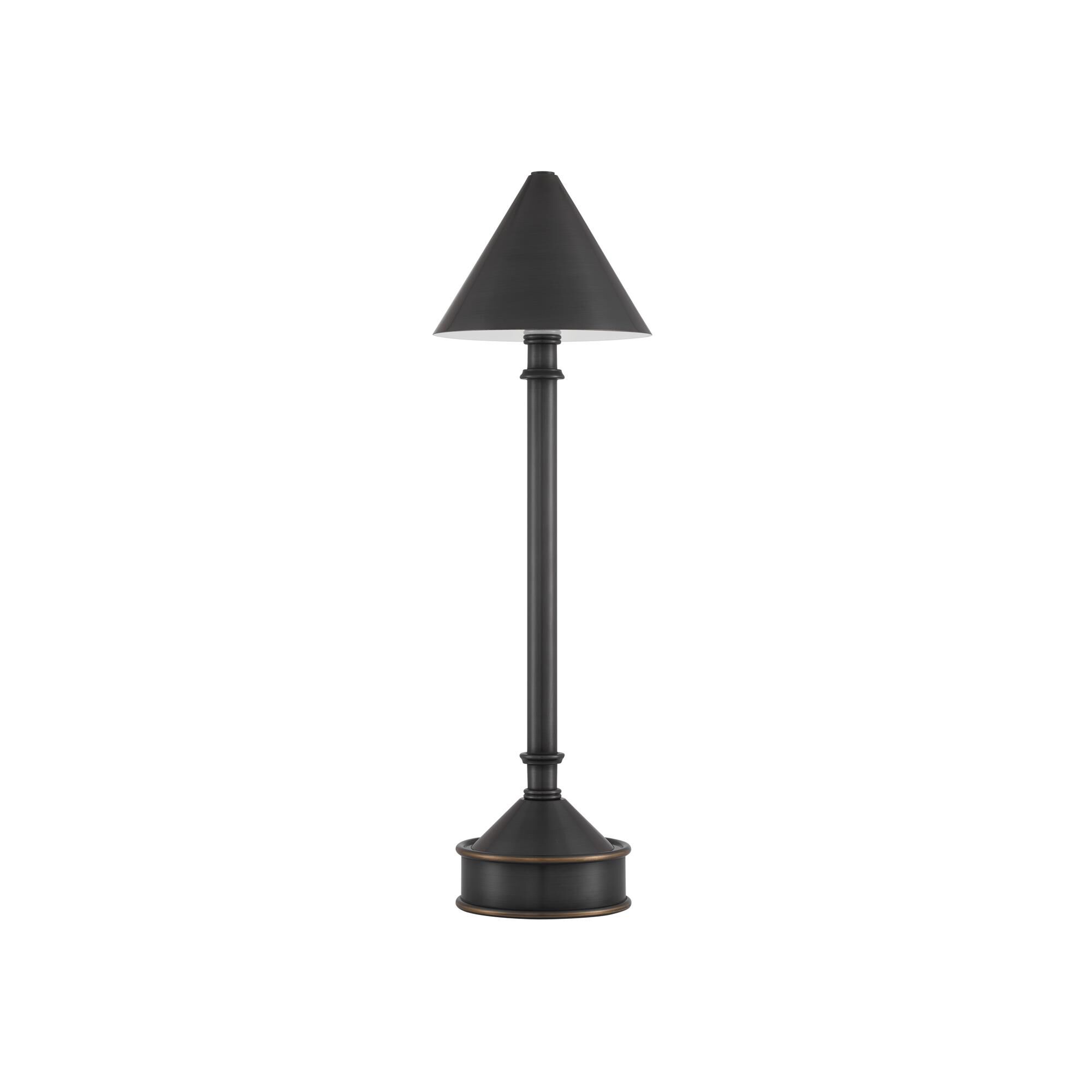 Shown in Oil Rubbed Bronze finish and Oil Rubbed Bronze Metal shade