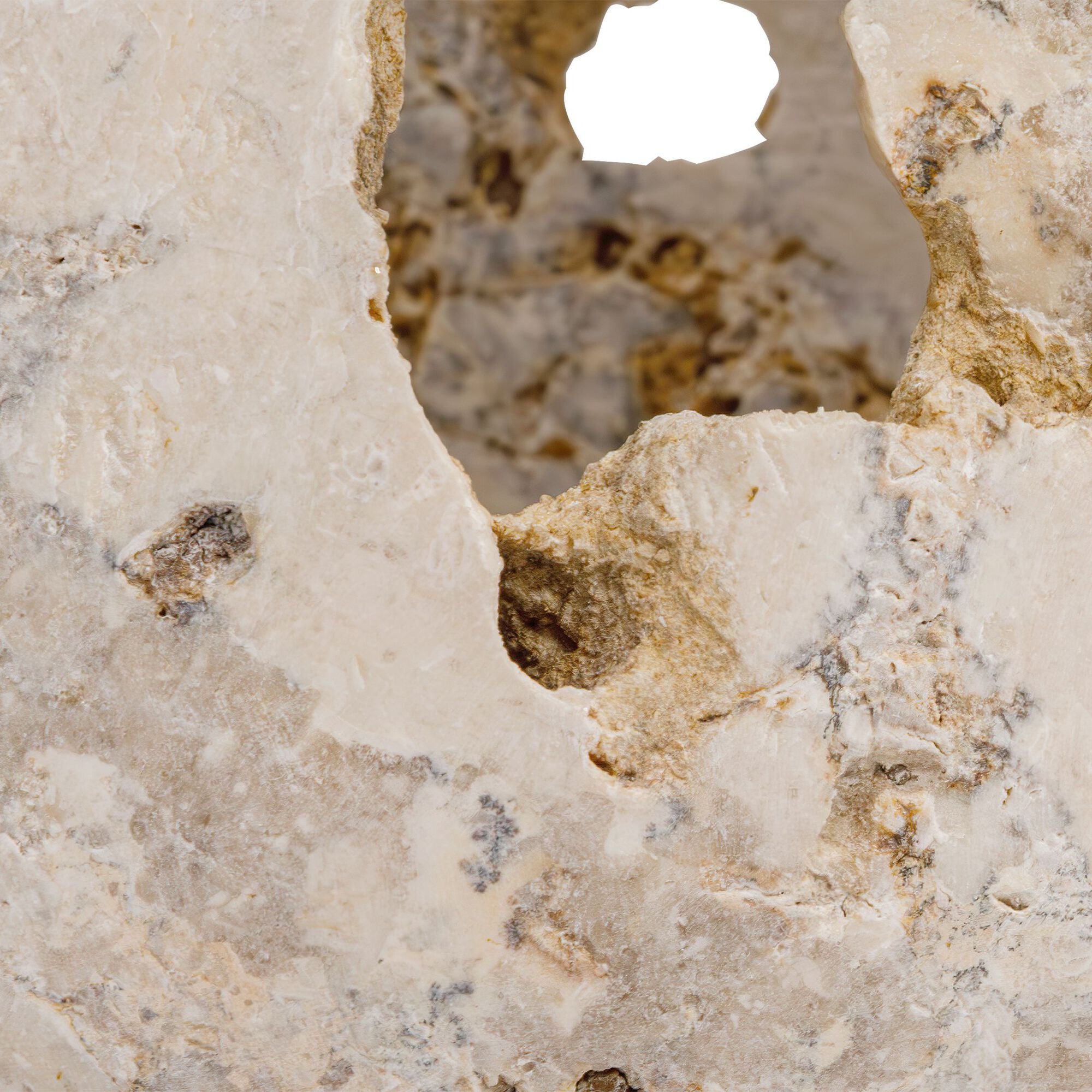 Quarried Stone Candle Holder Set of 2,