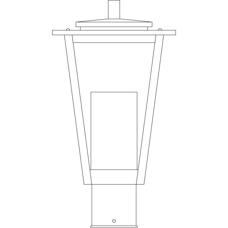 Brighton 12 Inch Tall 1 Light Outdoor Post Lamp by Arroyo Craftsman