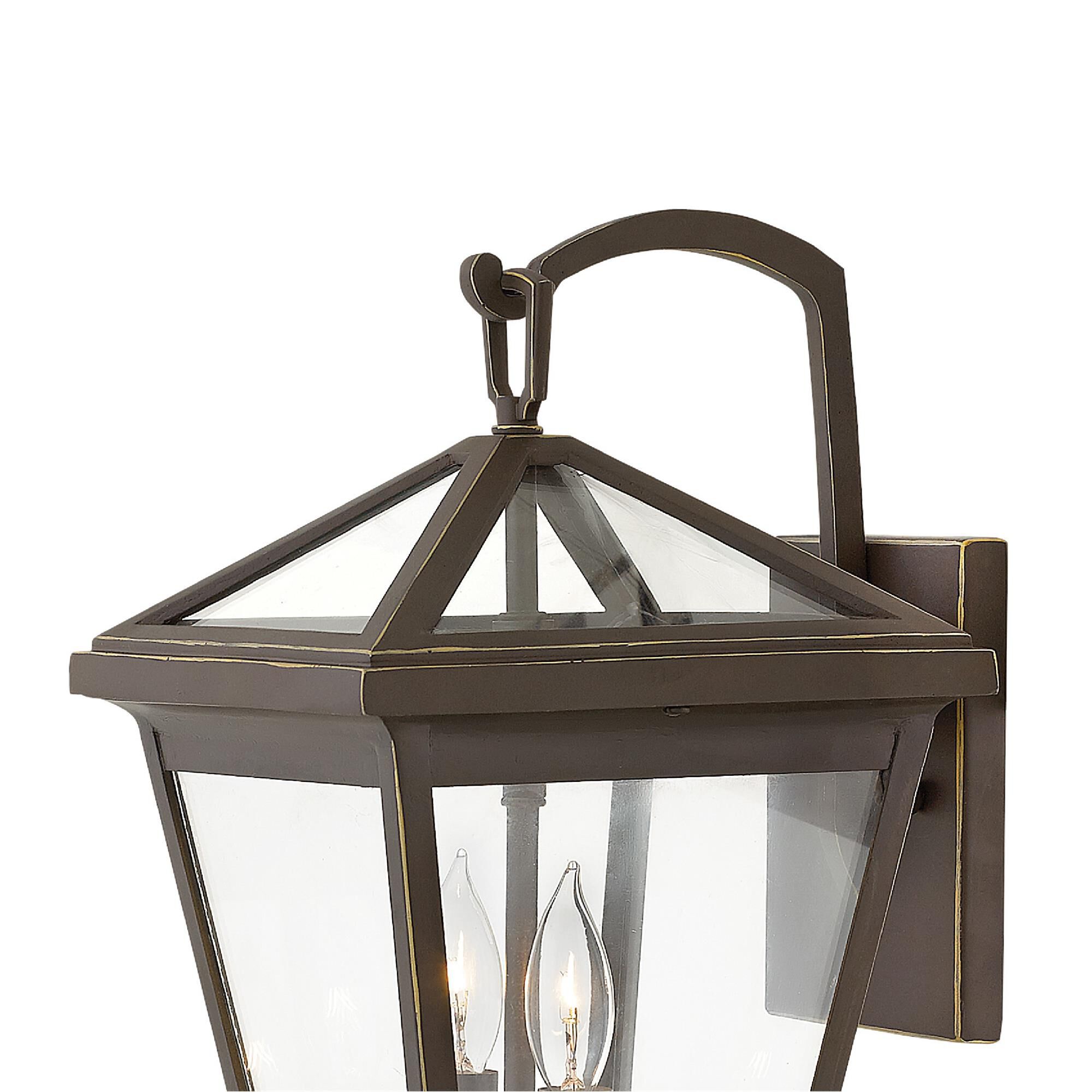 Shown in Oil Rubbed Bronze finish and Clear glass