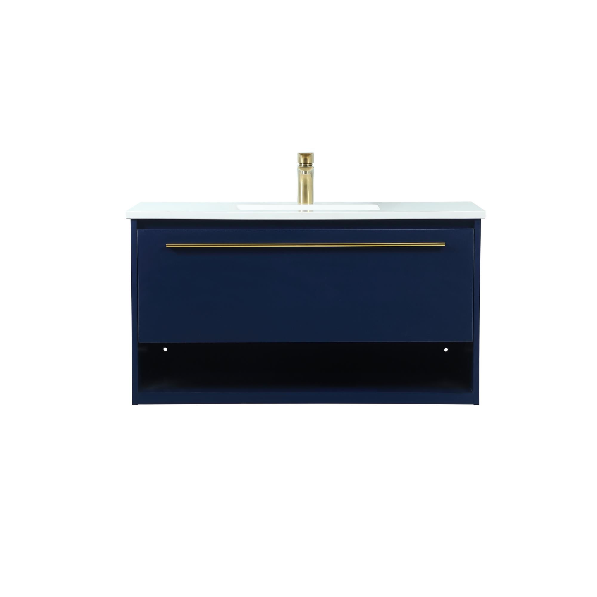 Shown in Blue finish