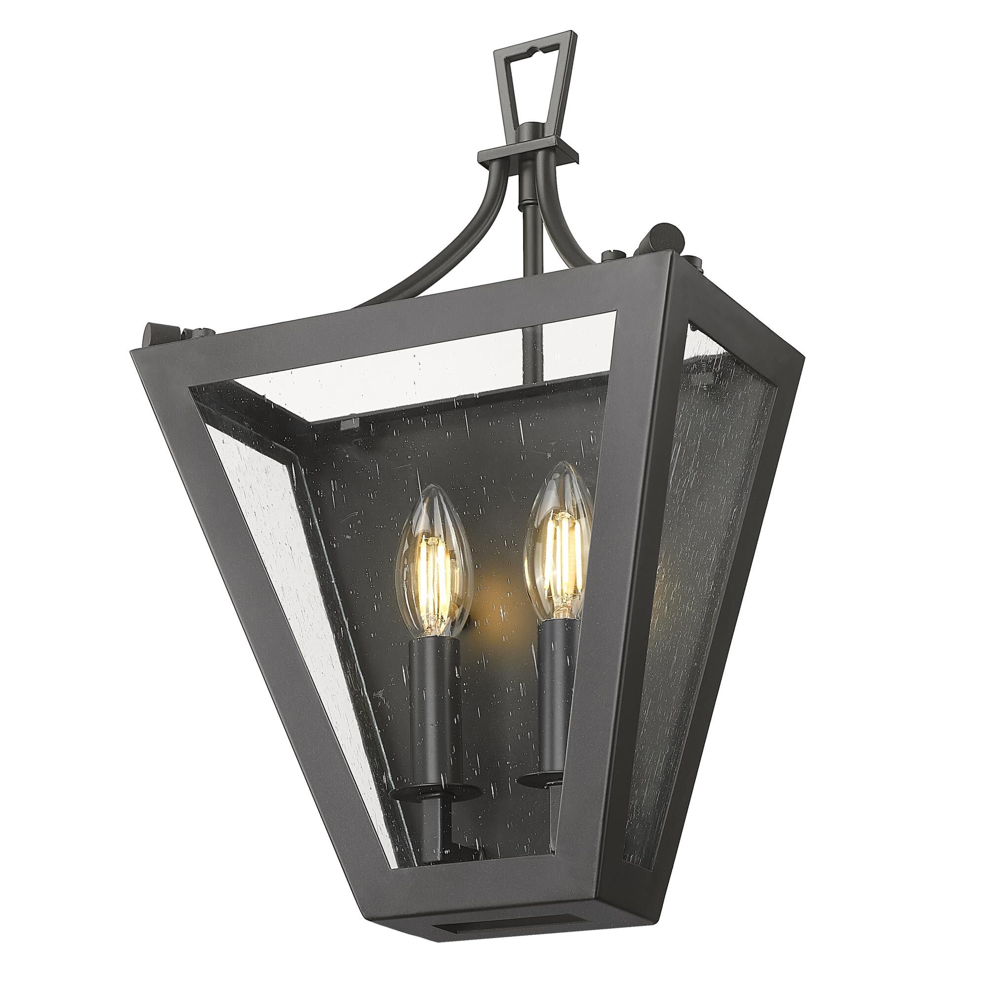 Shown in Iron Ore finish and Clear Seedy glass