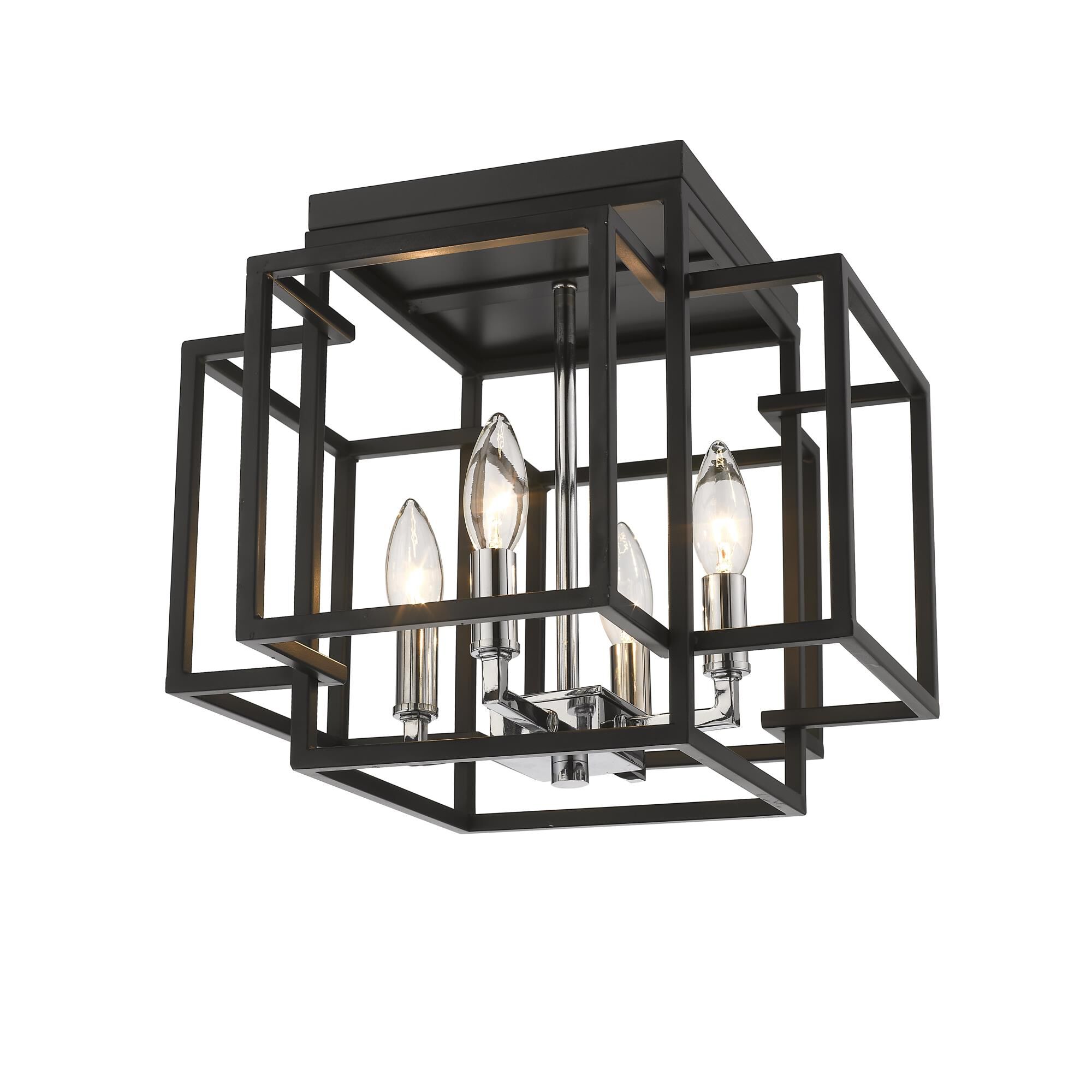 Titania 14 Inch 4 Light Flush Mount by Z-Lite