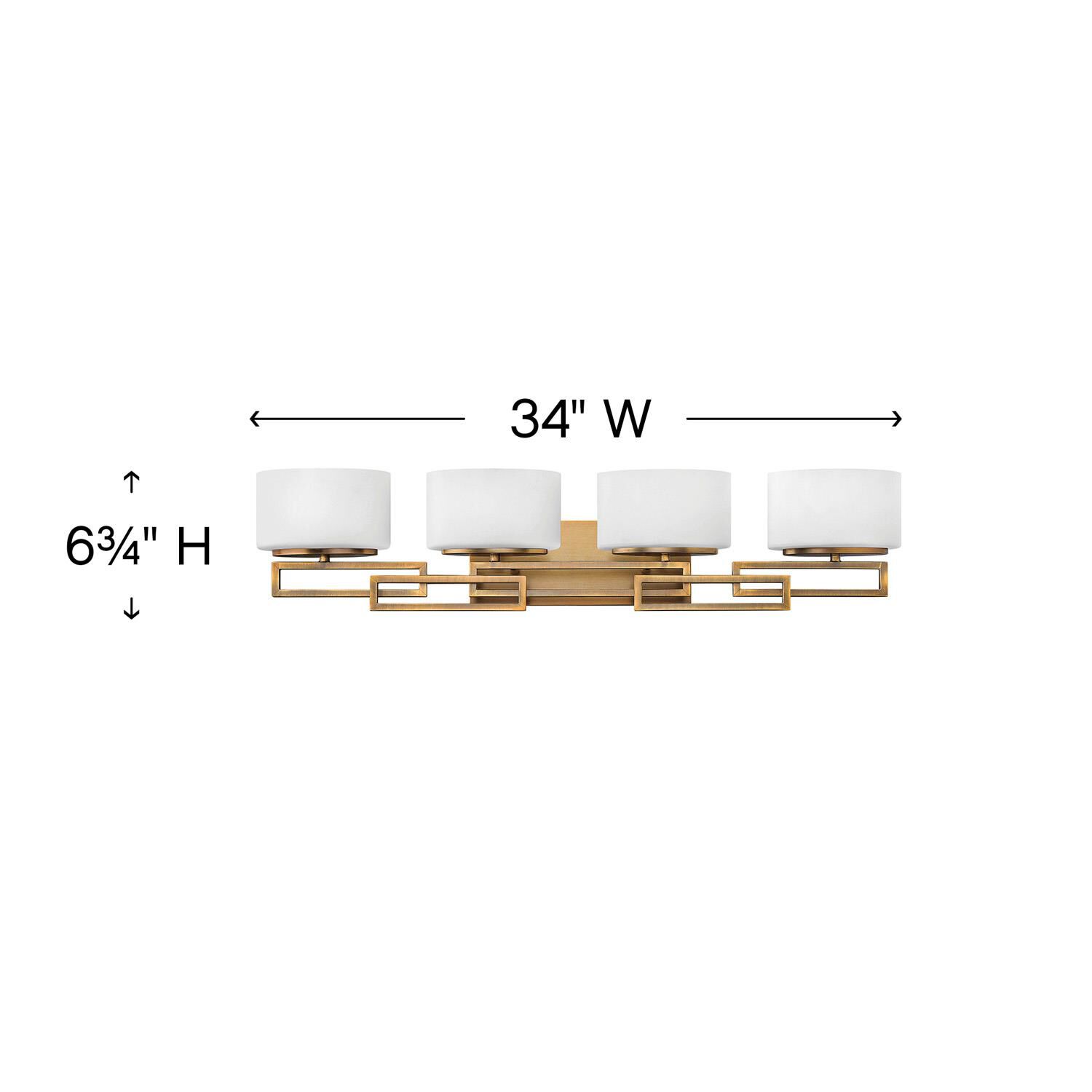 Lanza 34 Inch 4 Light Bath Vanity Light by Hinkley Lighting