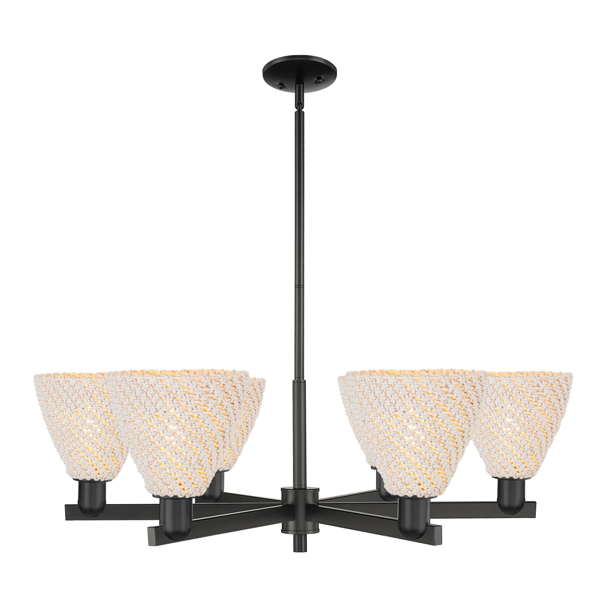 Bruno Marashlian Natural Ballston Dome 24 Inch Chandelier by Innovations Lighting
