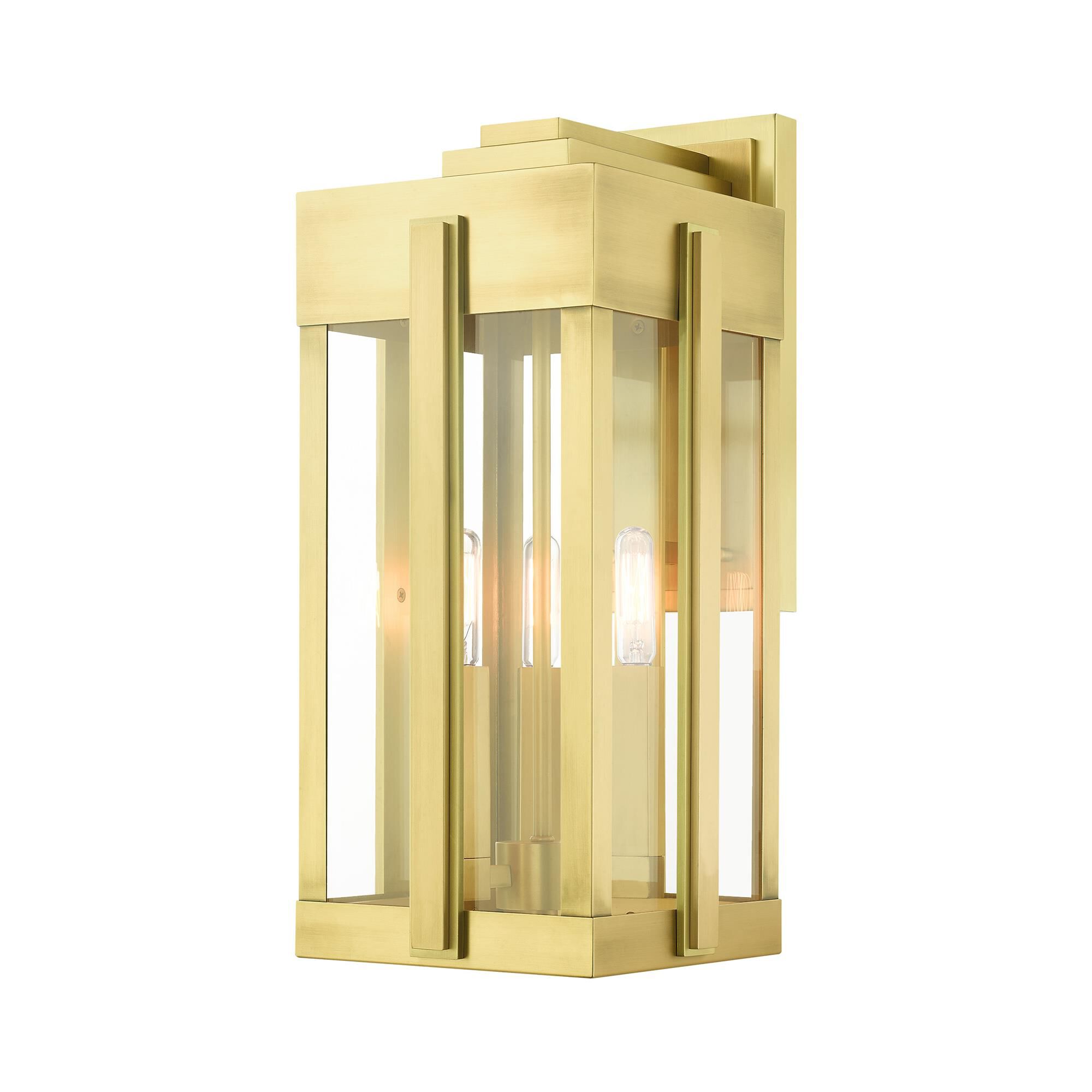 Lexington 18 Inch Tall 3 Light Outdoor Wall Light by Livex Lighting