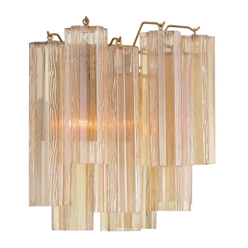 Addis 14 Inch Tall 2 Light Wall Sconce by Crystorama