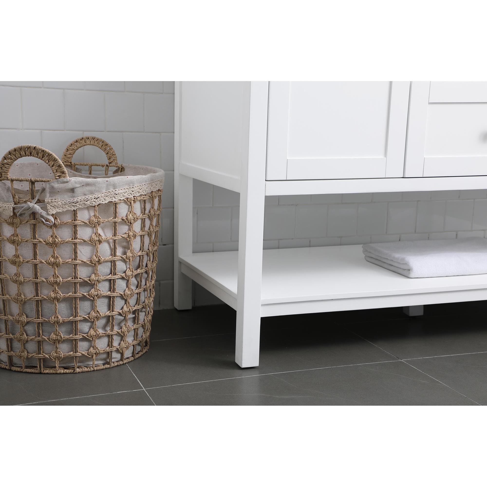 Shown in White finish