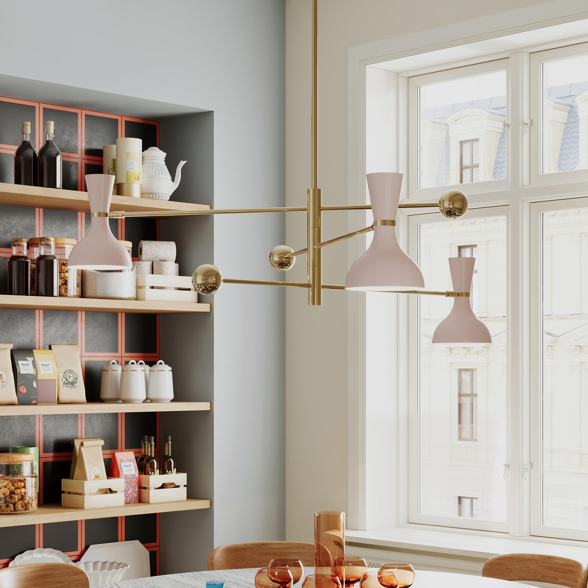 Clare 55 Inch Large Pendant by Robert Abbey