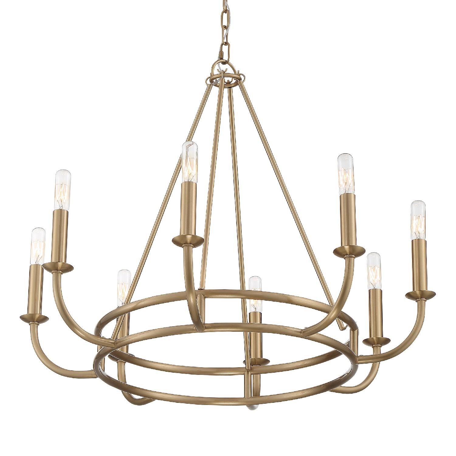 Bailey 28 Inch 8 Light Chandelier by Crystorama