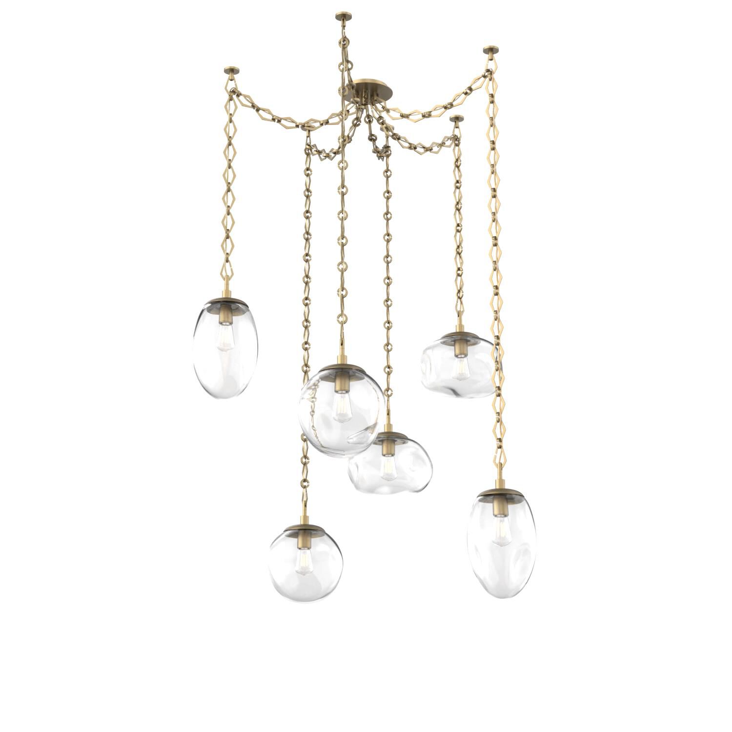 Levi Wilson Cosmos 17 Inch Multi Pendant Light by Hammerton Studio