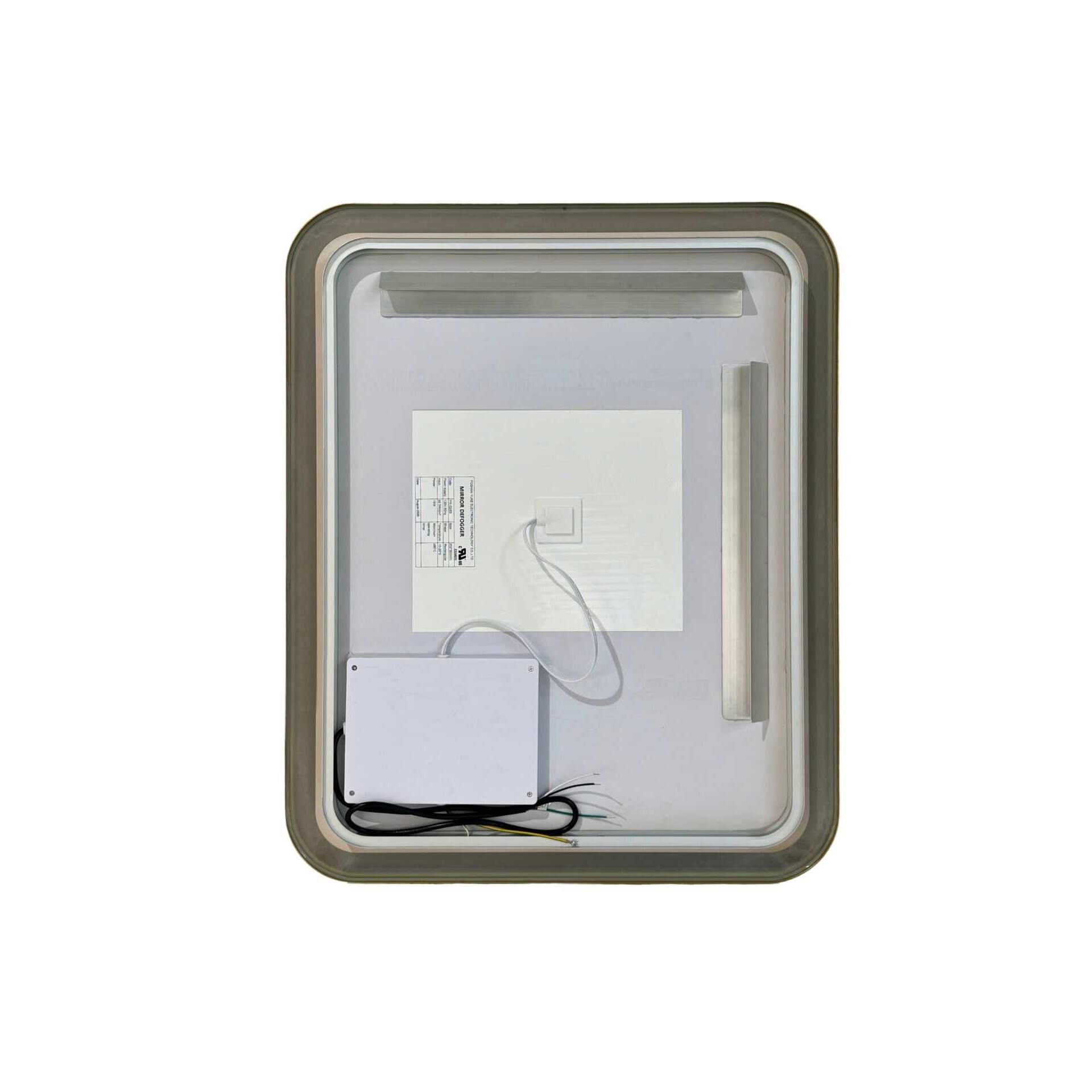 Harmoni 30 Inch Rectangular LED Lighted Mirror by Elegant Decor