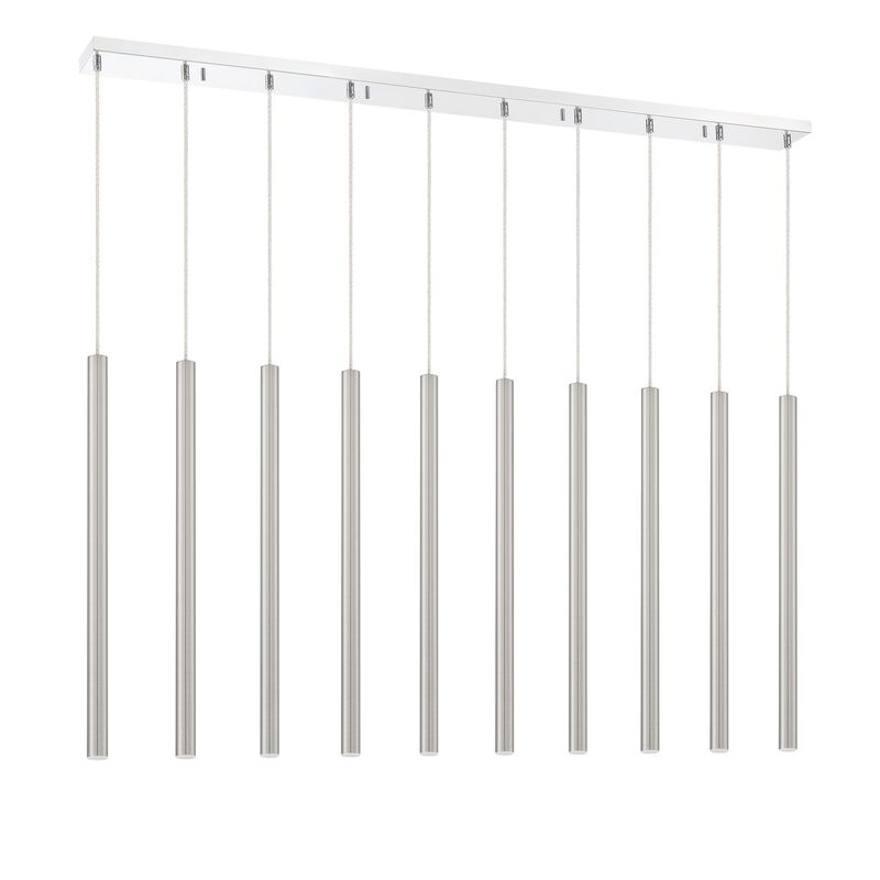 Forest 56 Inch 10 Light LED Linear Suspension Light by Z-Lite