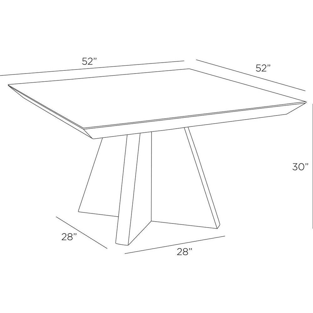 Hogarth 52 Inch Dining Table by Arteriors Home