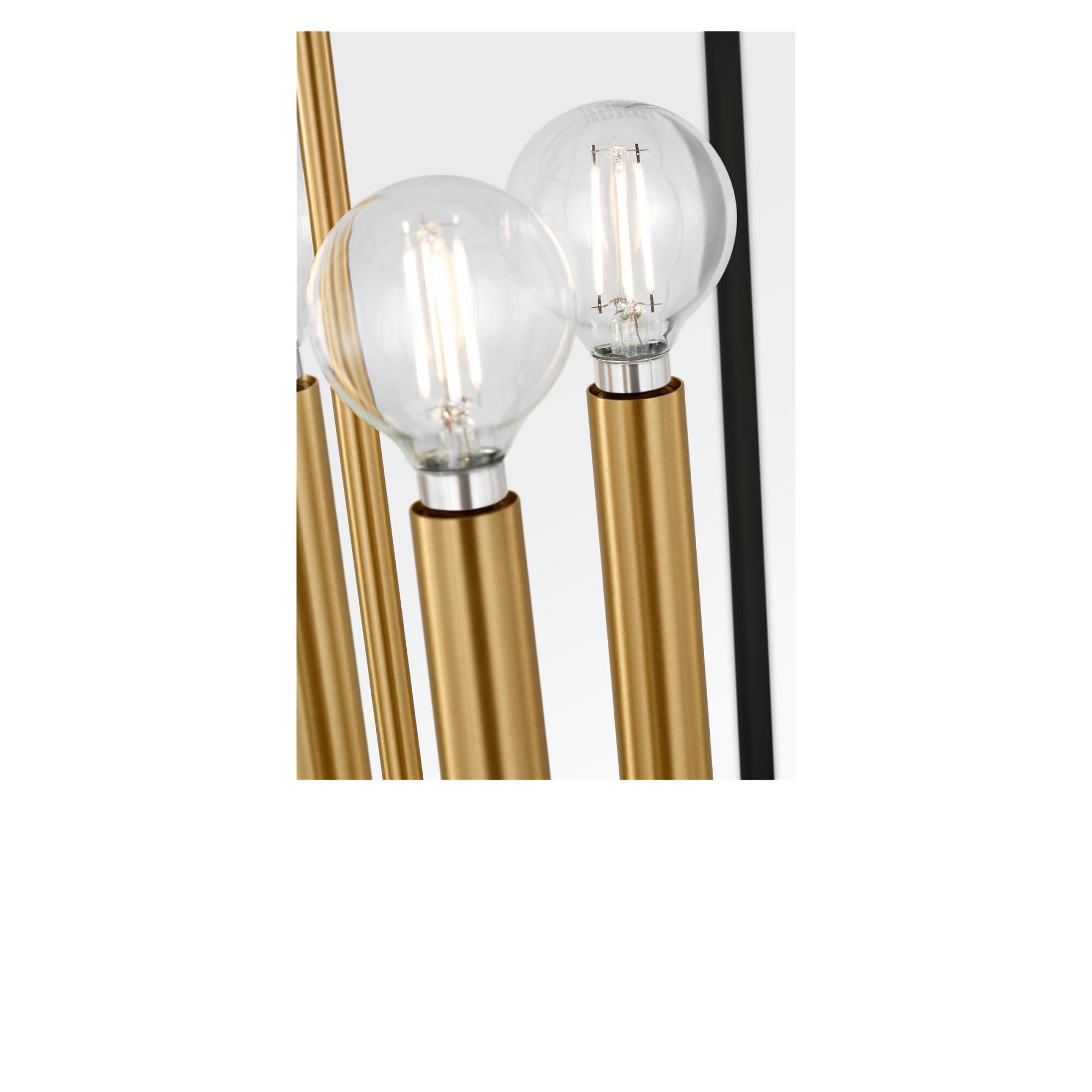 Shown in Midnight Black and Burnished Brass finish