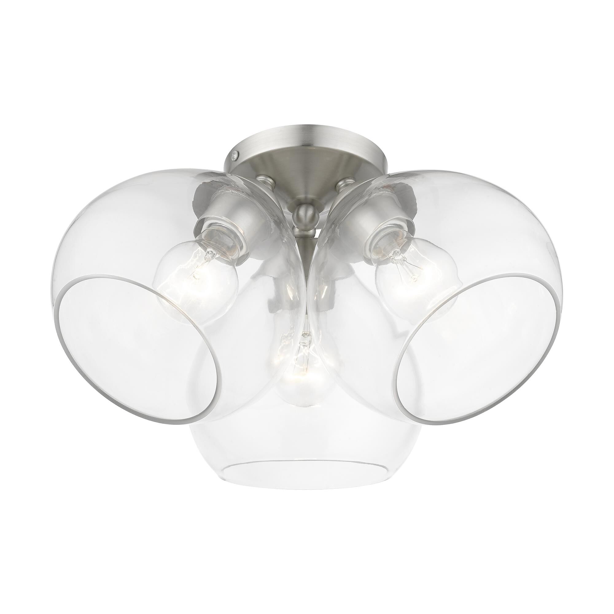 Catania 16 Inch 3 Light Semi Flush Mount by Livex Lighting