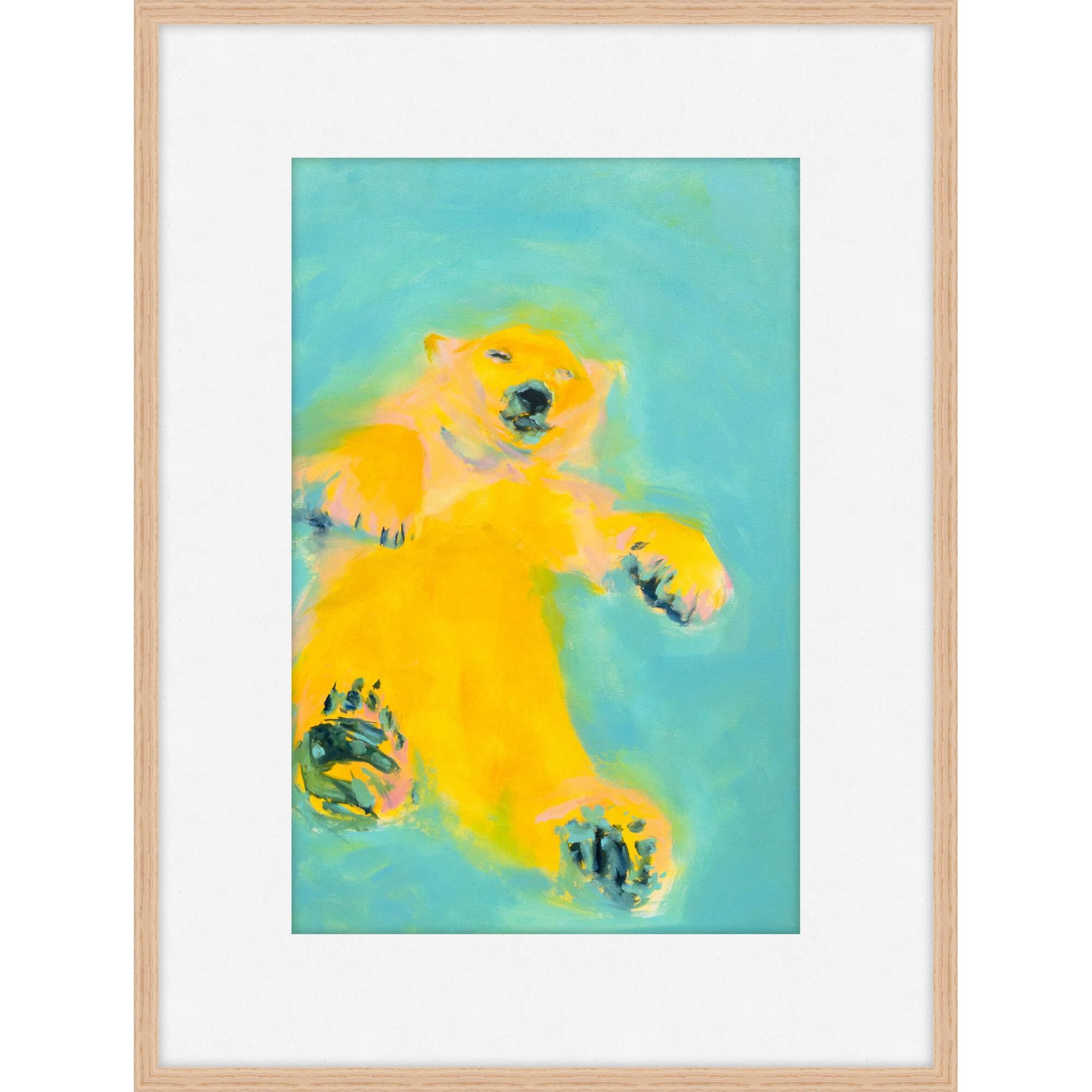 Yellow Bear Print by LEVEL57