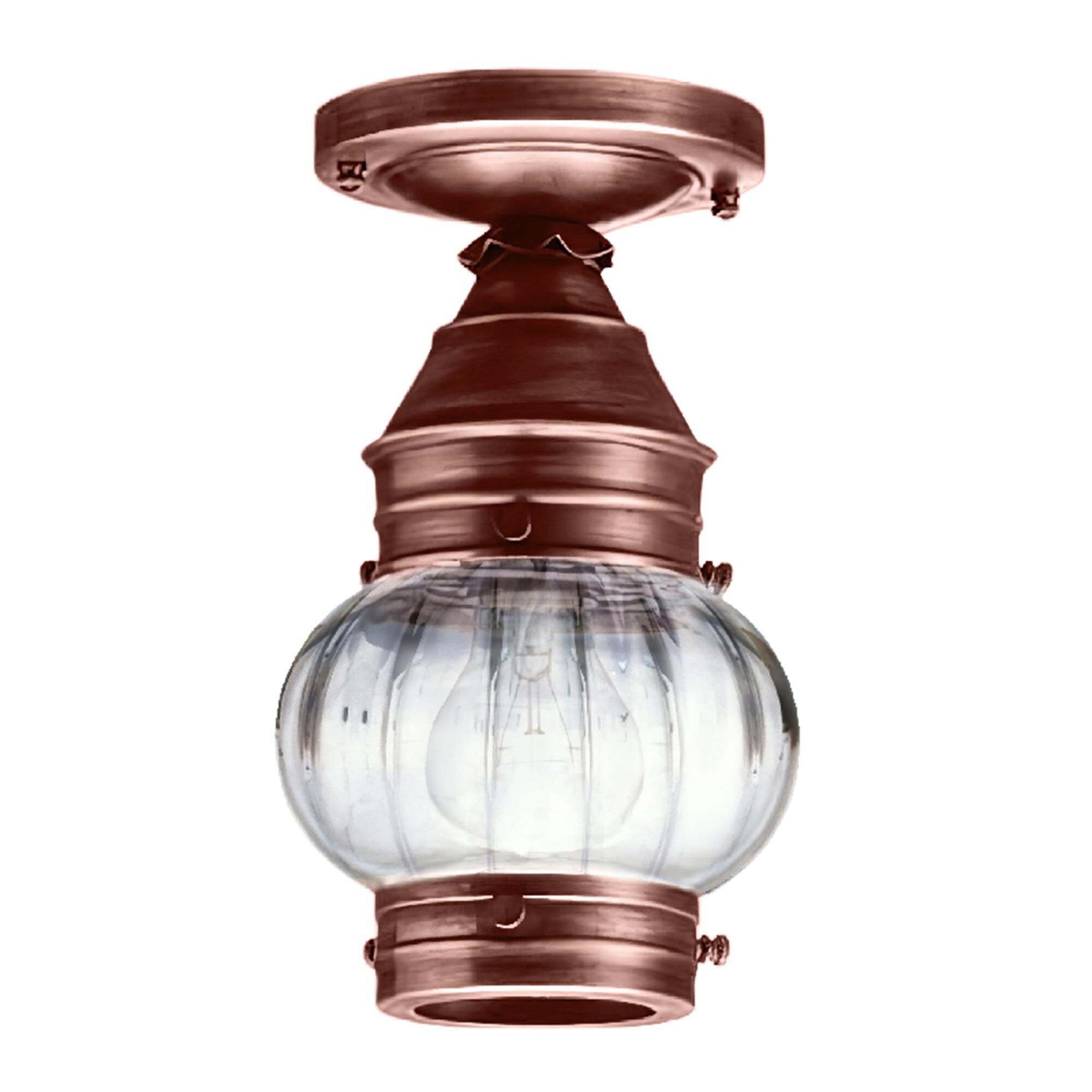 Onion 6 Inch Outdoor Flush Mount,