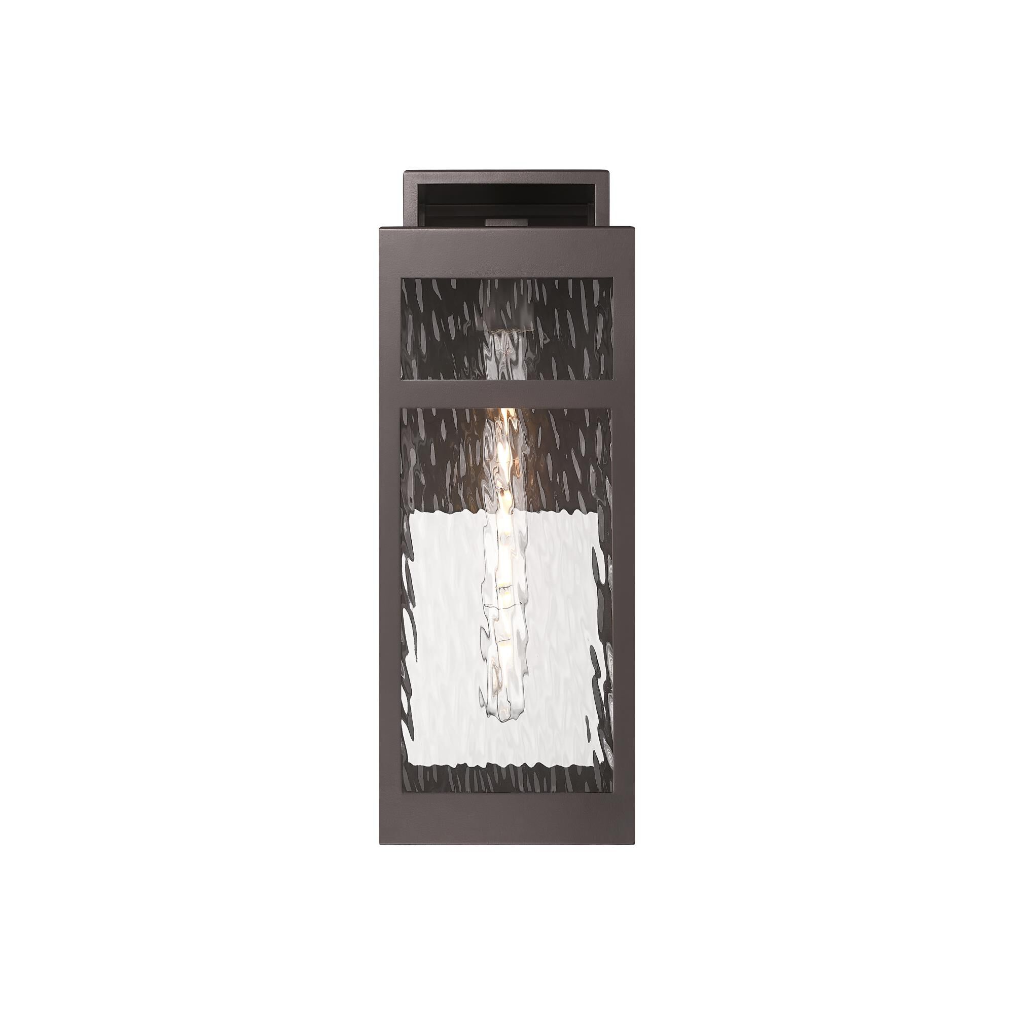 Shown in Bronze finish and Water glass