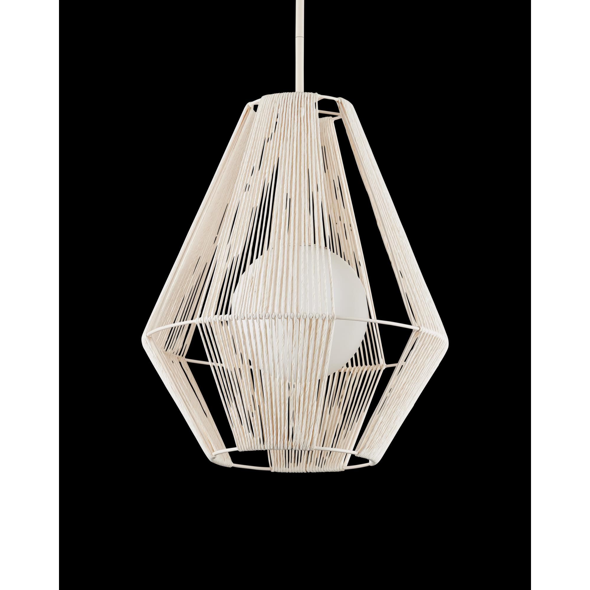 Fraxel 17 Inch Large Pendant by Currey and Company