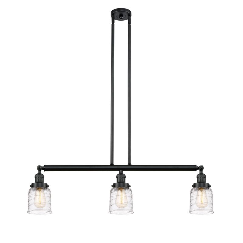 Bruno Marashlian Small Bell 36 Inch 3 Light Linear Suspension Light by Innovations Lighting