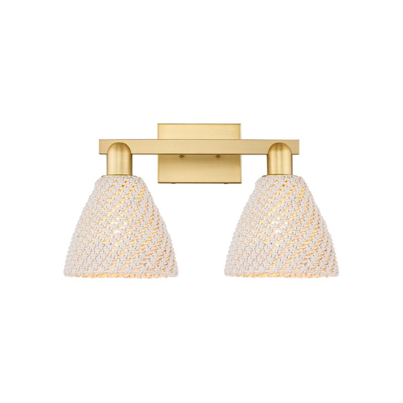 Bruno Marashlian Natural Ballston Dome 16 Inch Bath Vanity Light by Innovations Lighting