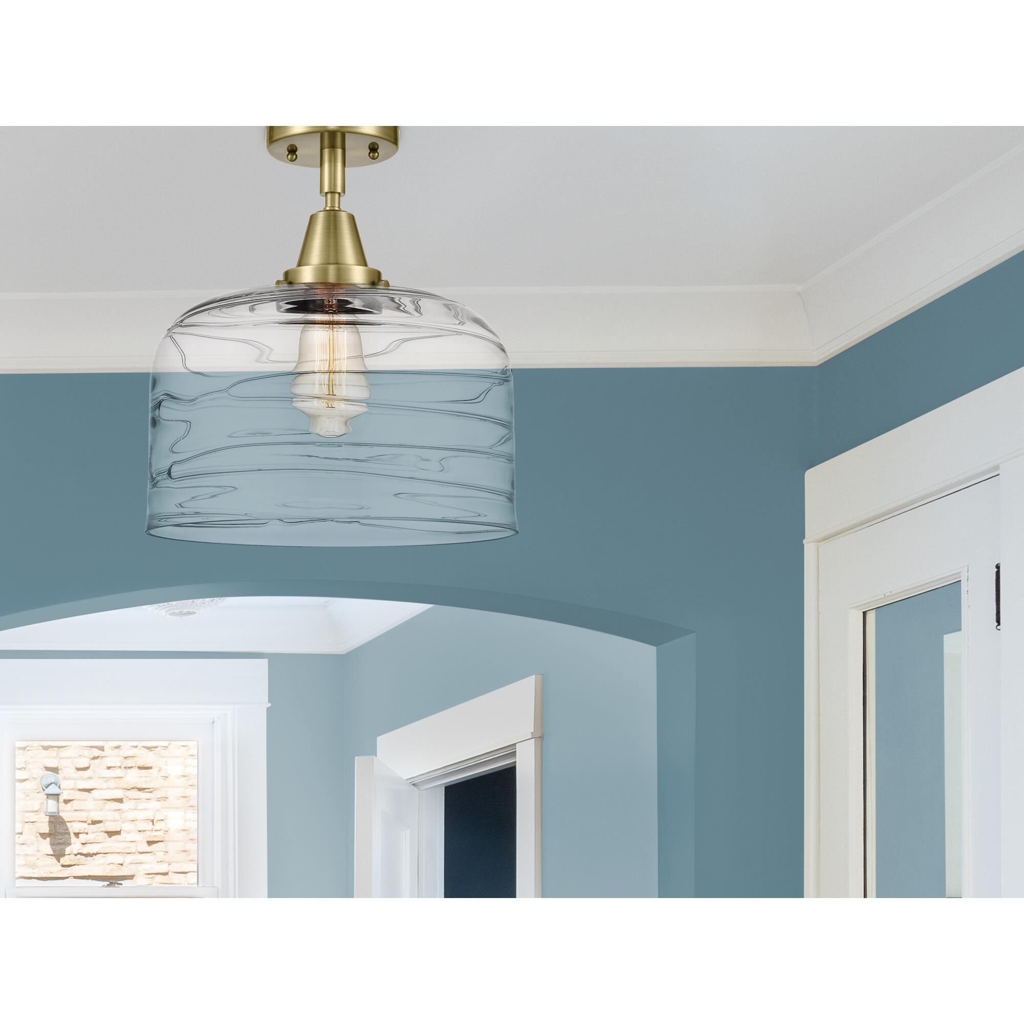 Bruno Marashlian Bell 12 Inch 1 Light Flush Mount by Innovations Lighting