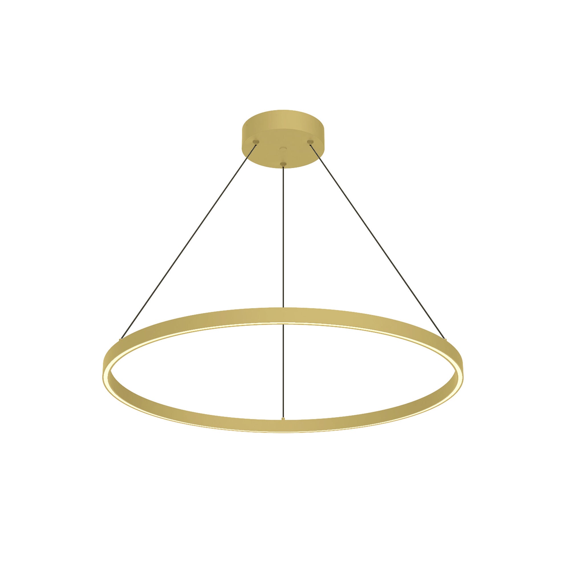 Shown in Brushed Gold finish and Frosted Silicone Diffuser shade