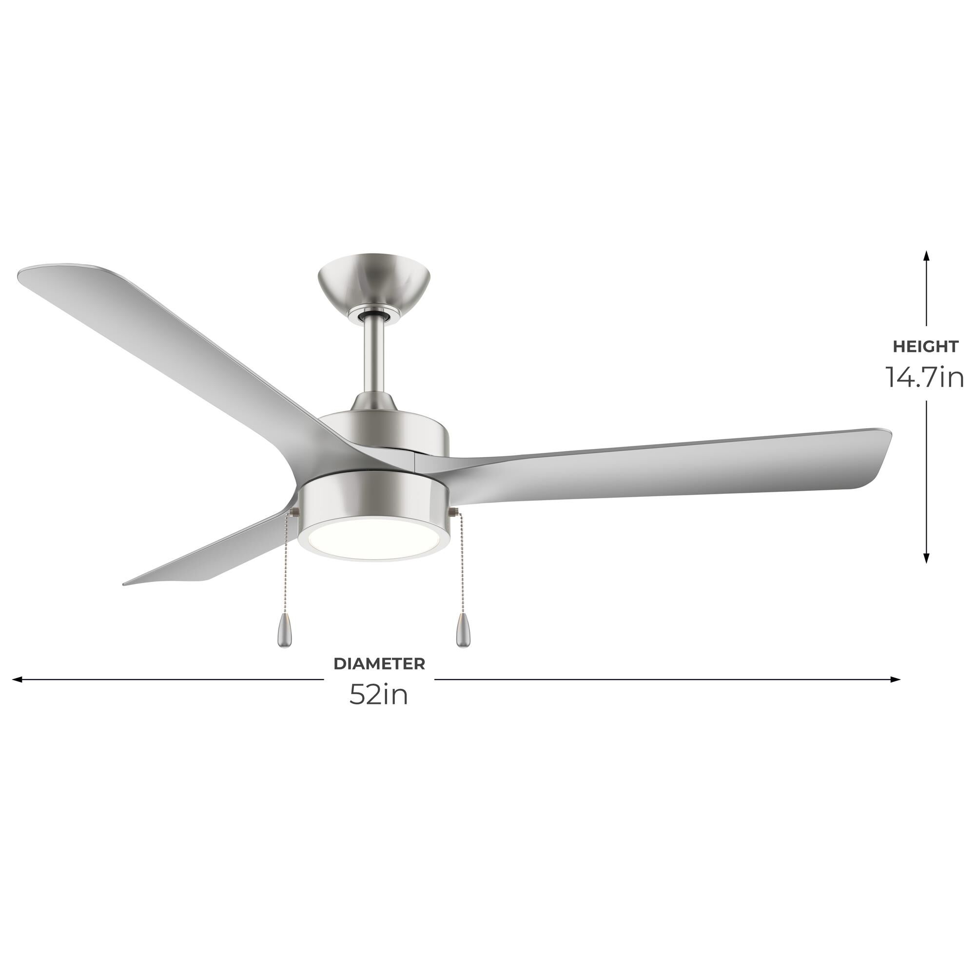 Axion 52 Inch Ceiling Fan with Light Kit by Progress Lighting