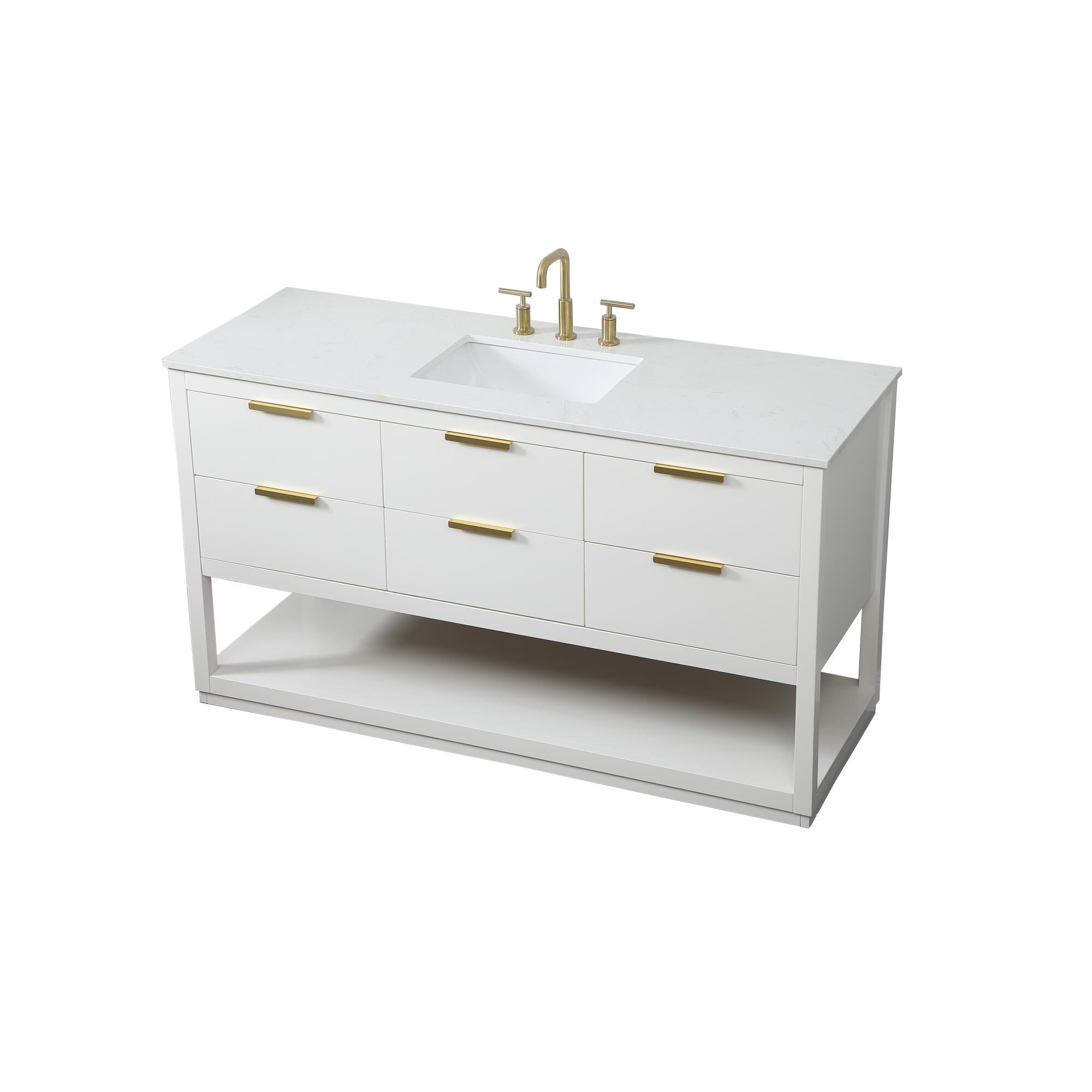 Larkin 60 Inch Bath Vanity by Elegant Decor